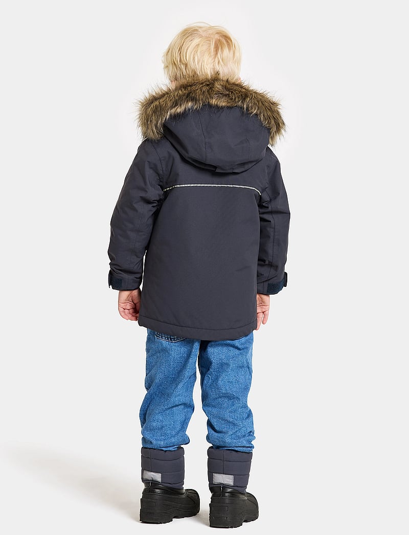 Didriksons - KURE KIDS PARKA 6 - jakas ar siltu oderi - navy - 5