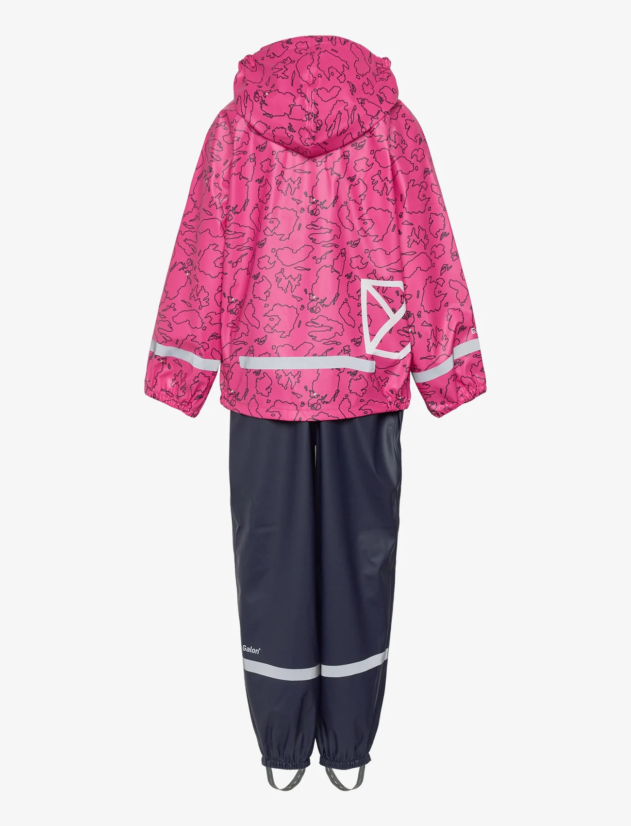 Didriksons - SLASKEMAN PR KD 7 - rain sets - grundsund outline-pink - 1