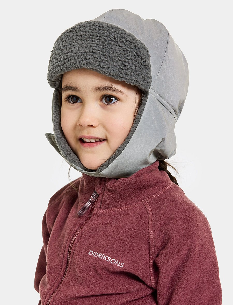 Didriksons - Biggles Reflective Kids' Cap - czapki zimowe - silver - 0