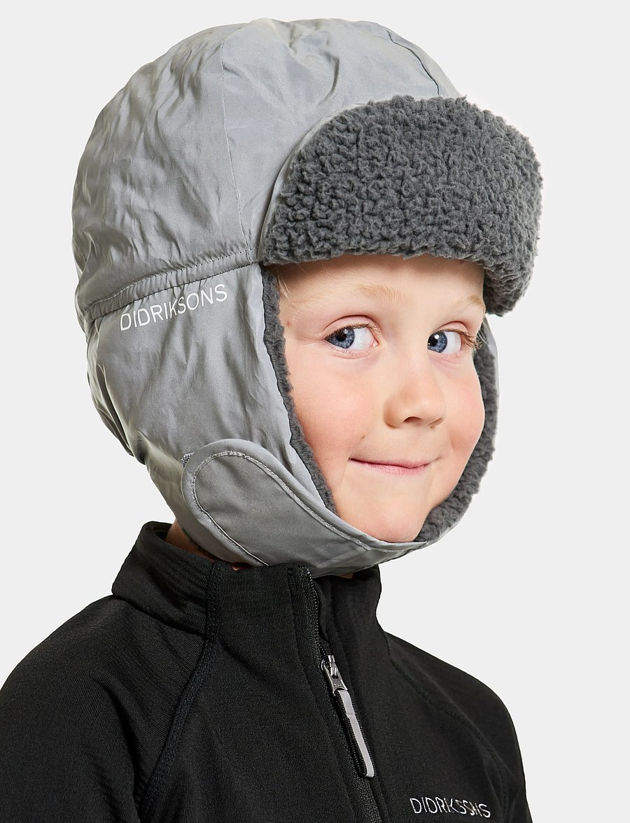 Didriksons - Biggles Reflective Kids' Cap - czapki zimowe - silver - 3