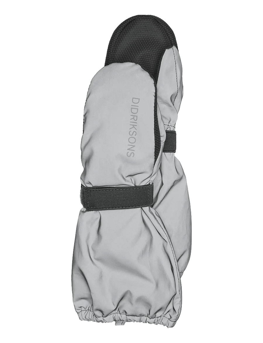 Didriksons - Biggles Reflective Kids' Mittens - kindad - silver - 1