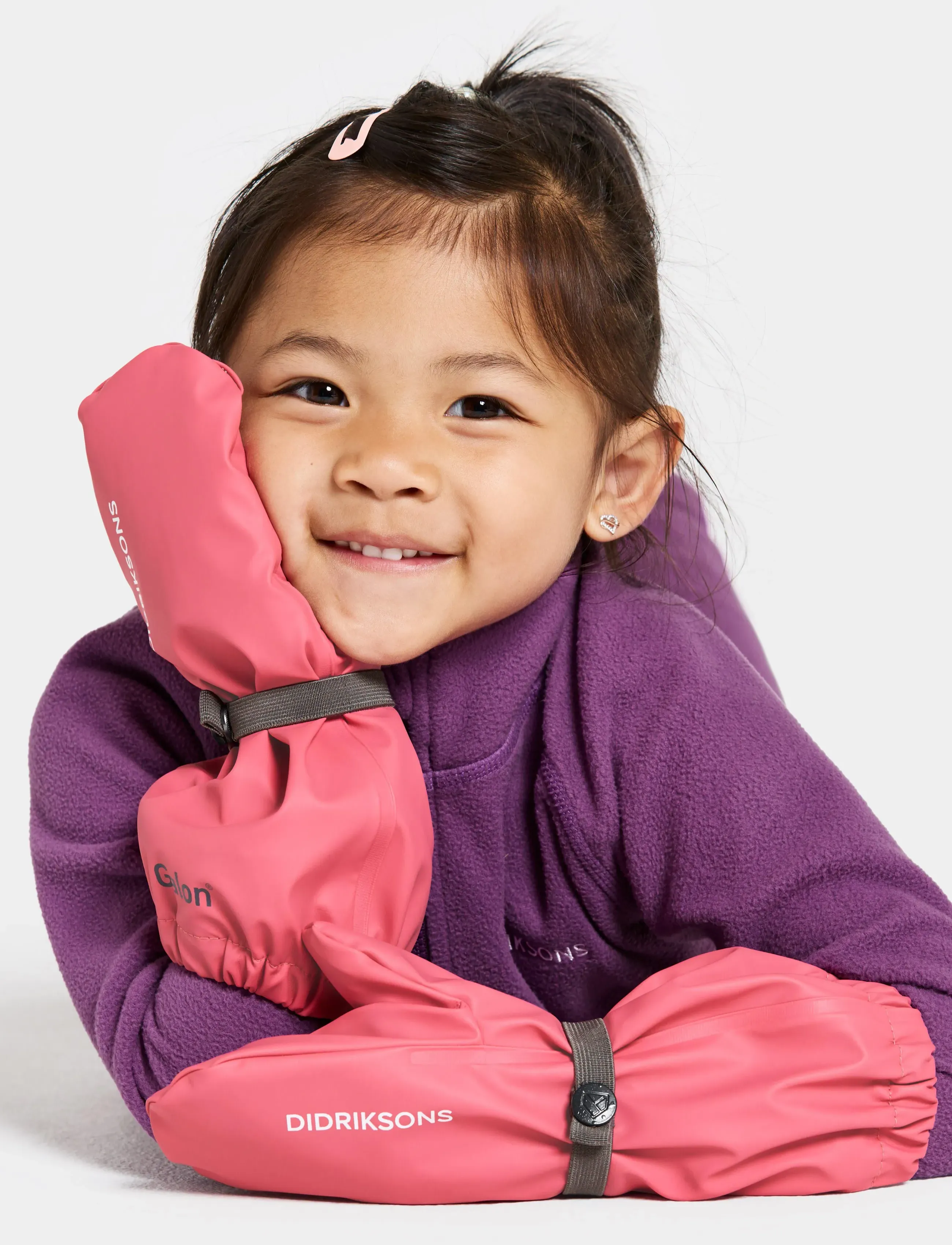 Didriksons PILEGLOVE 8 - Didriksons - DUSTY AZALEA / pink/rose