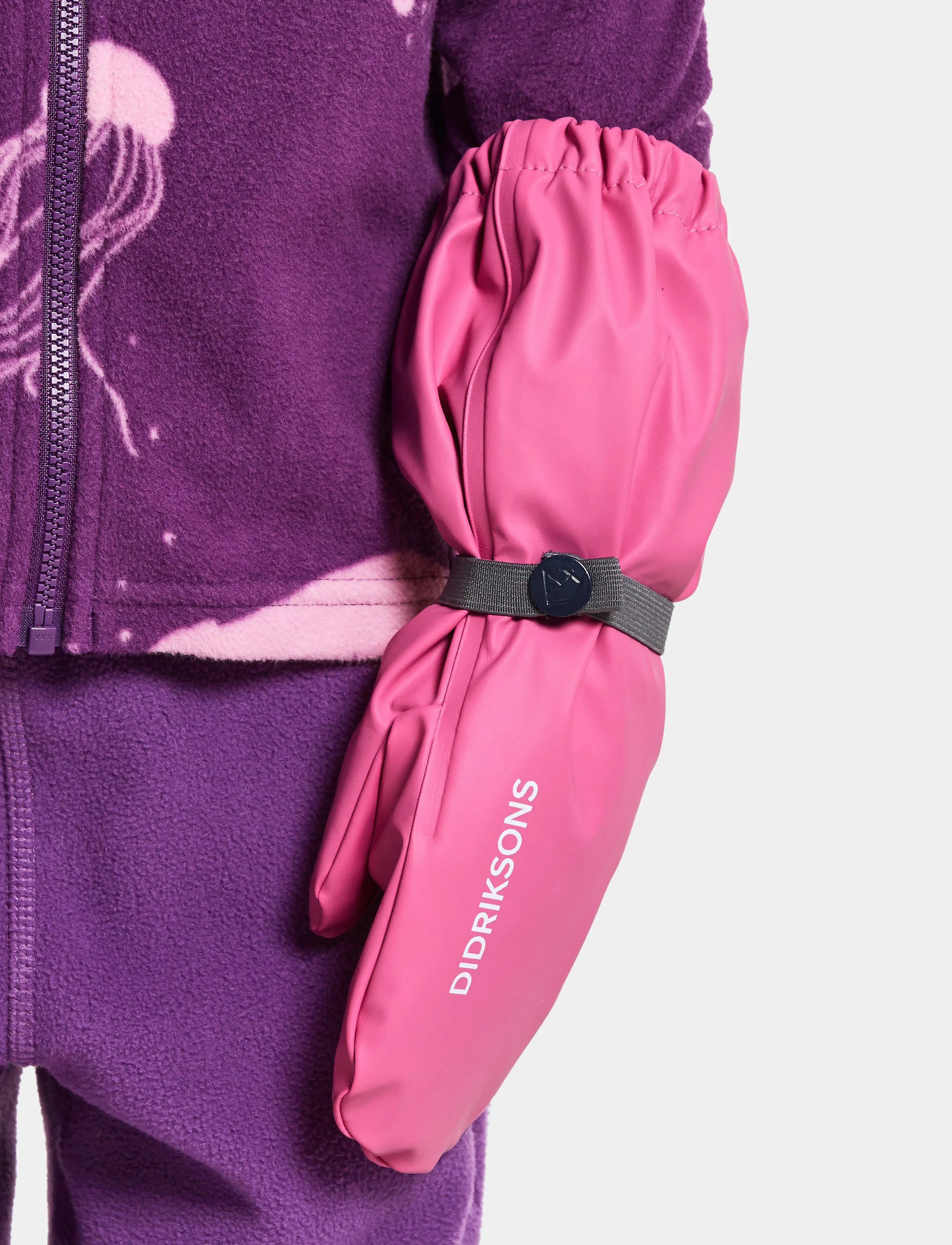 Didriksons - PILEGLOVE 8 - regnhanskar - sweet pink - 5