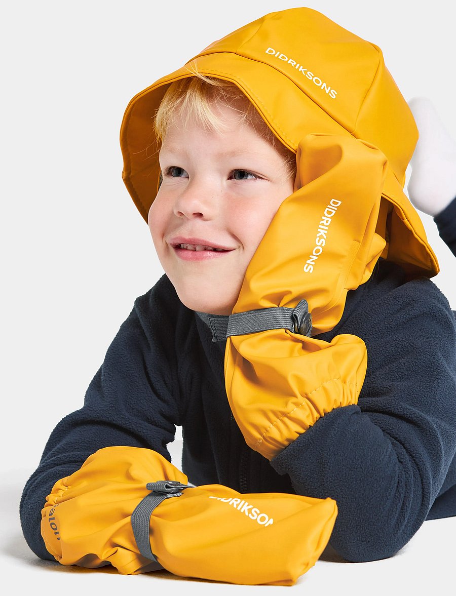 Didriksons - GLOVE KIDS 5 - vihmakindad - oat yellow - 2