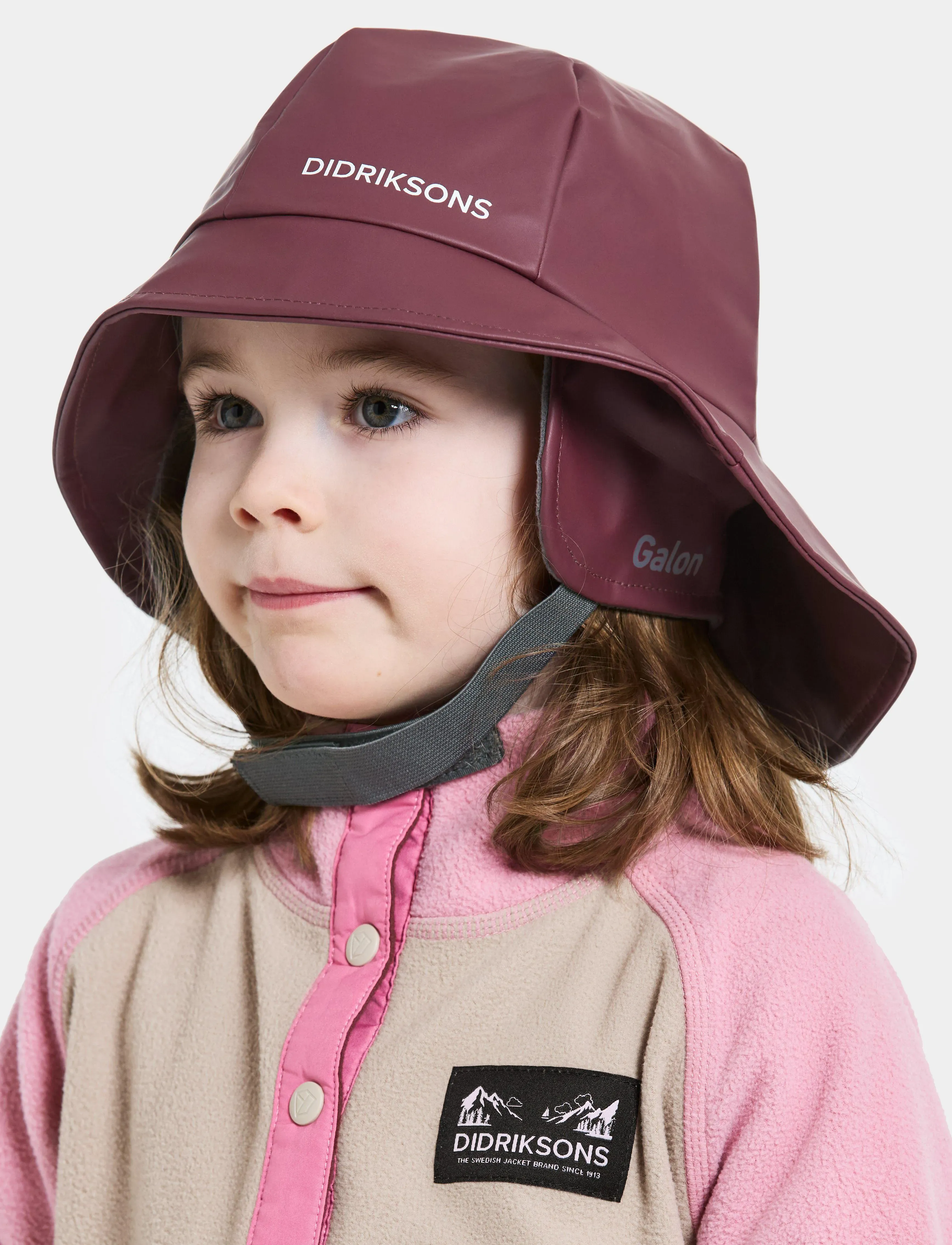 Didriksons Southwest Kids, Børn, Børne Regnhat Med Øreklapper, Bordeaux, Str: 56