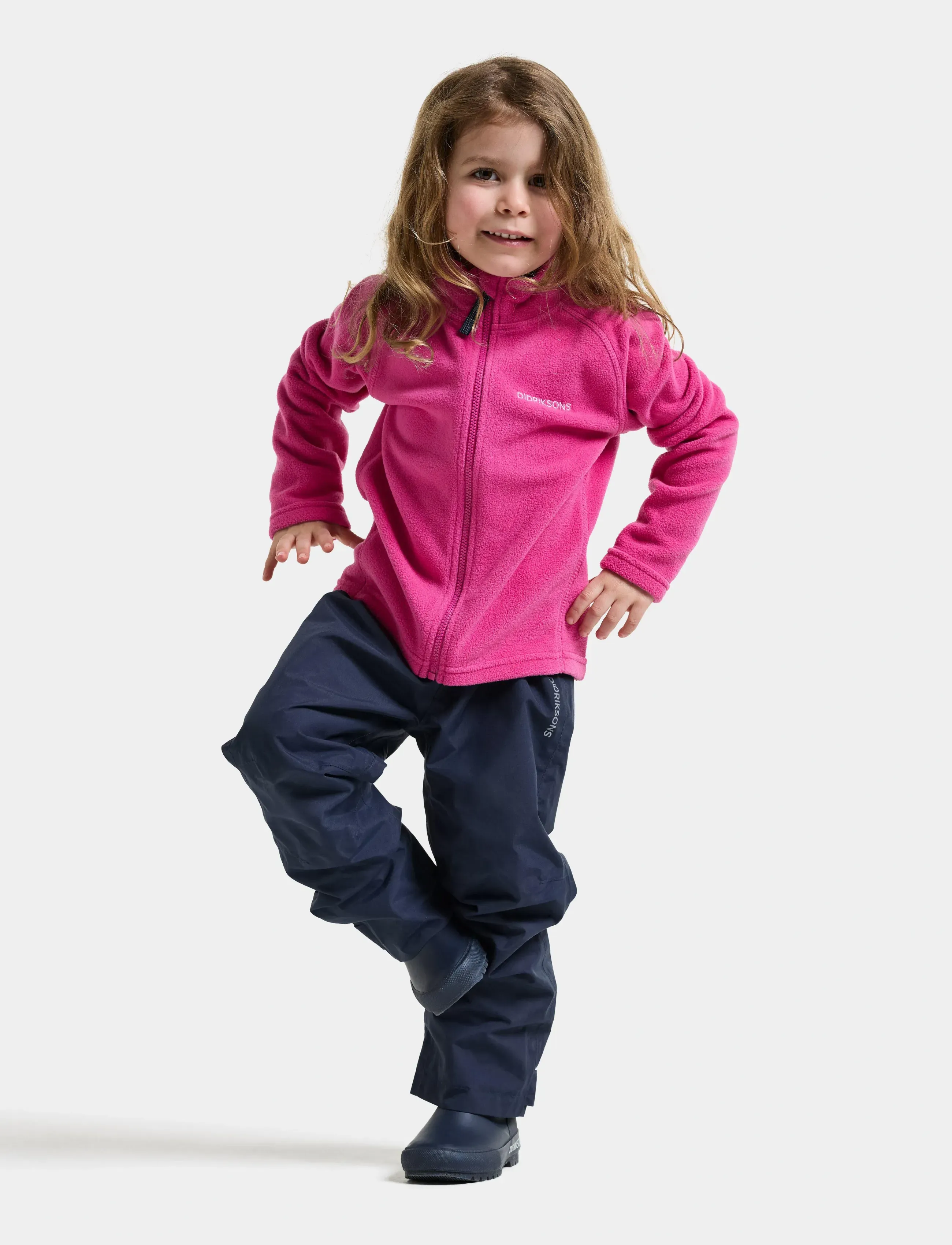 Didriksons - Monte Kids' Full-Zip - isolerede jakker - cactus pink - 3
