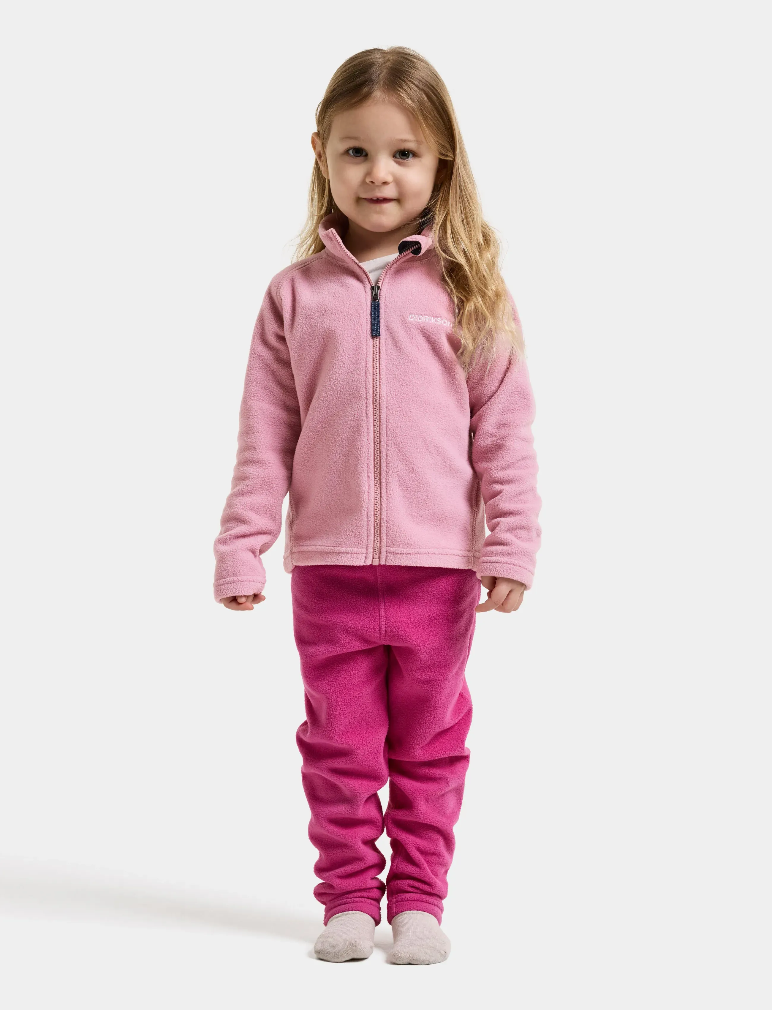 Didriksons - Monte Kids' Full-Zip - isolerade jackor - oyster pink - 3