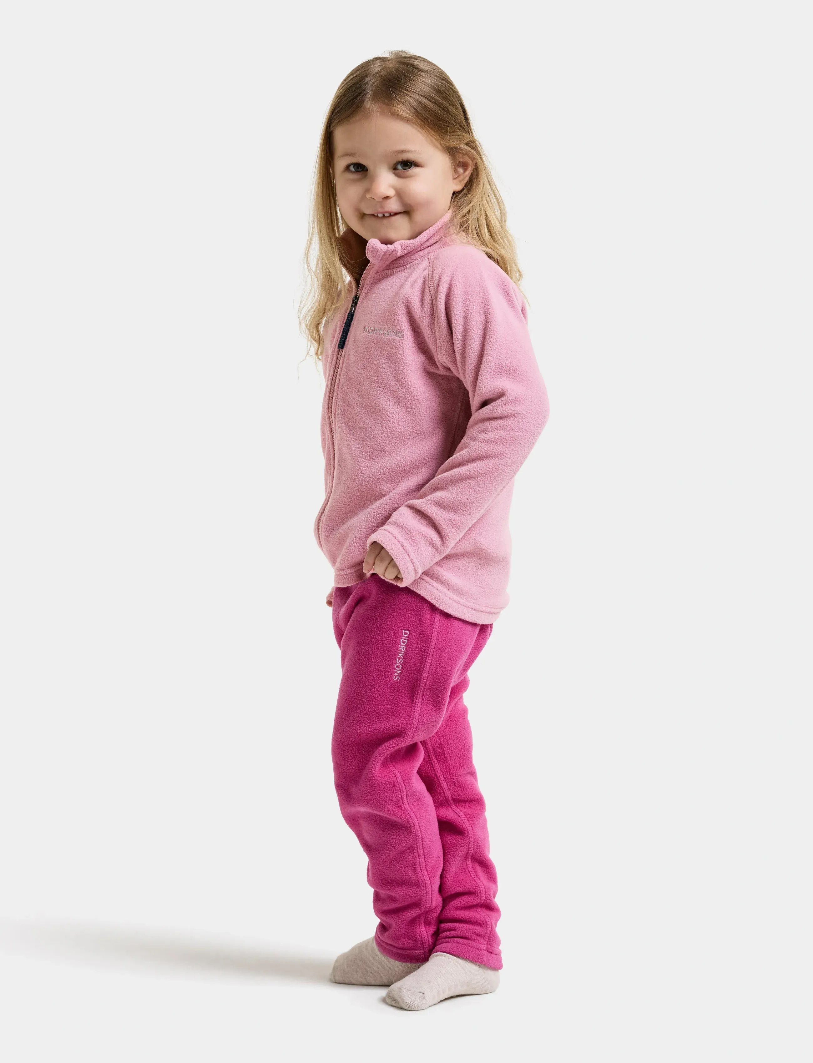 Didriksons - Monte Kids' Full-Zip - isolerade jackor - oyster pink - 5