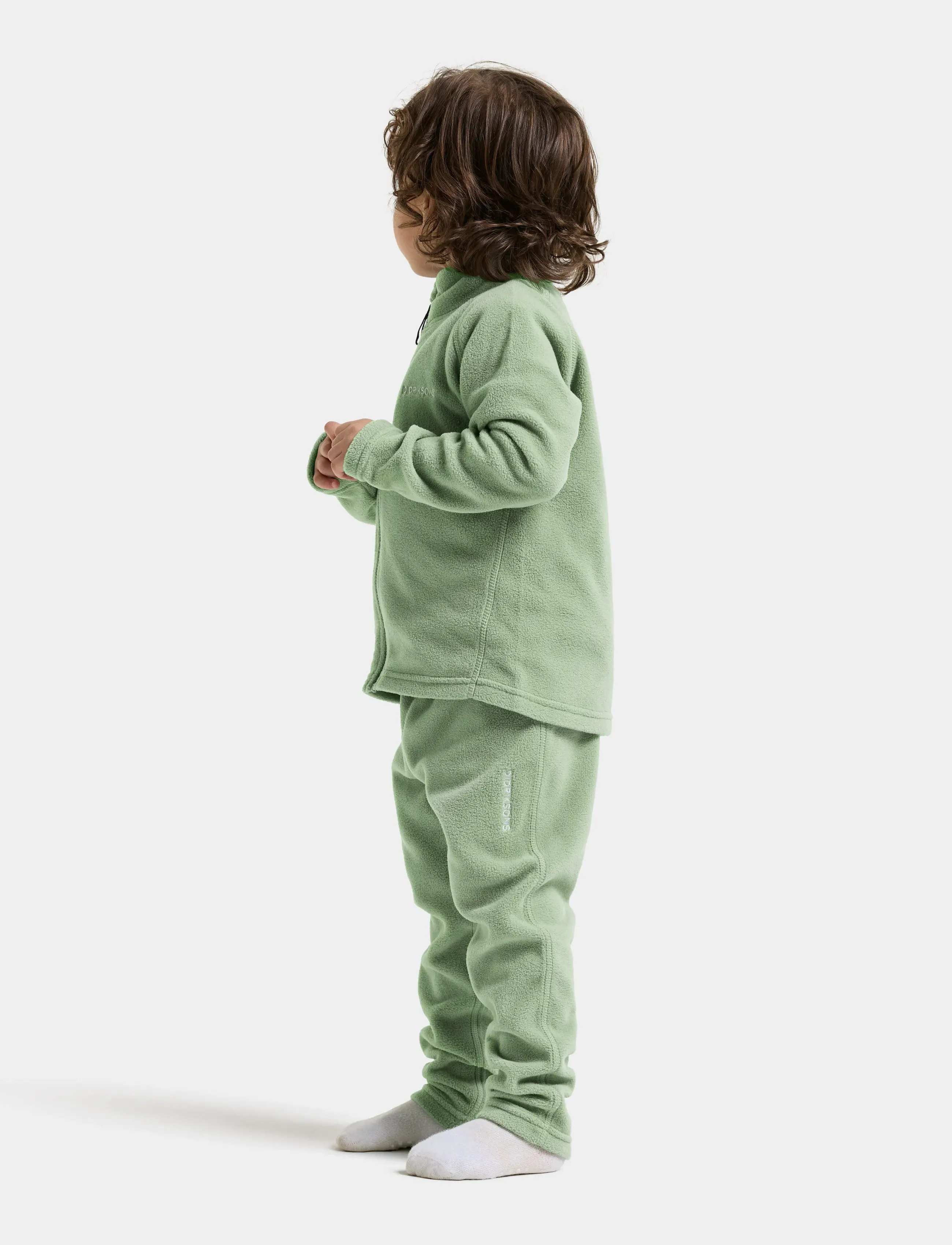 Didriksons - Monte Kids' Full-Zip - isolerade jackor - sage green - 5