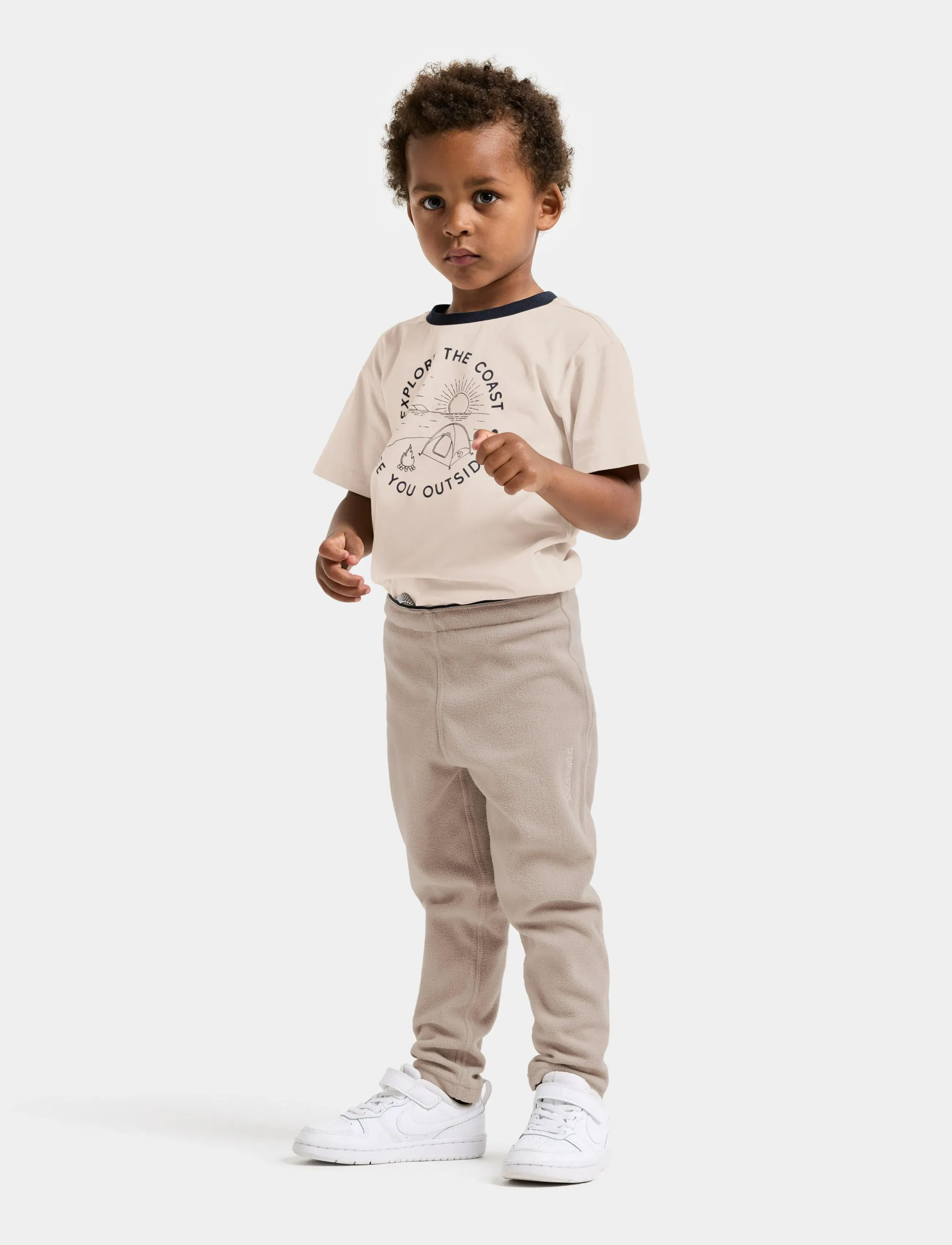 Didriksons - MONTE KIDS PANTS 9 - sweatpants - beach beige - 3