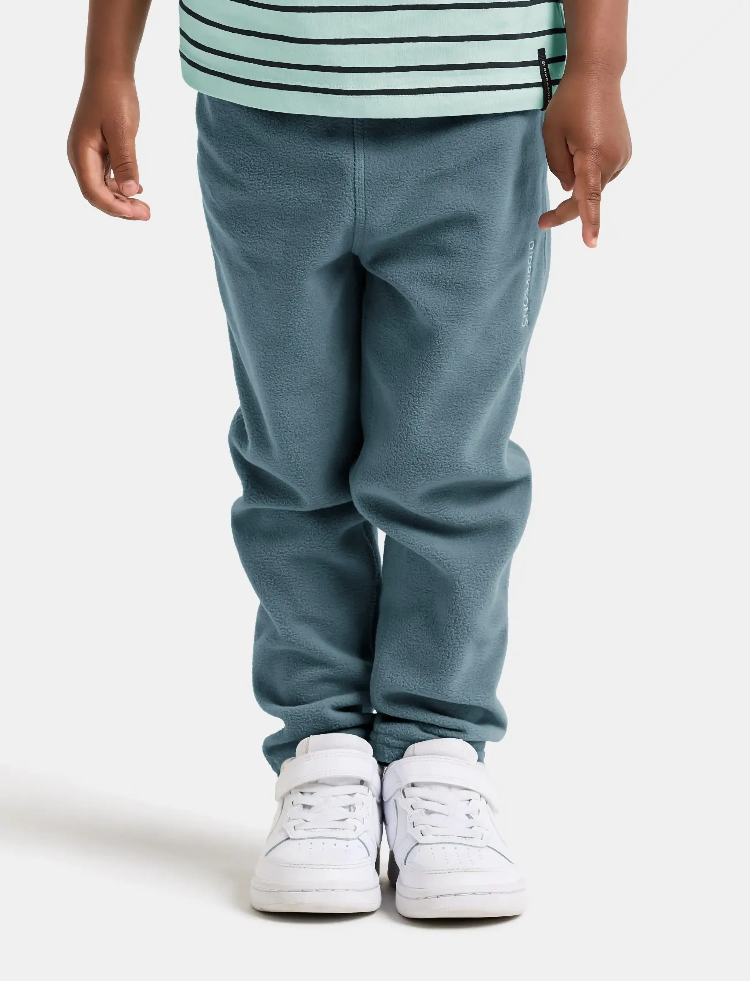 Didriksons Monte Kids' Pants, Børn, Børne Fleecebukser, Blå, Str: 110