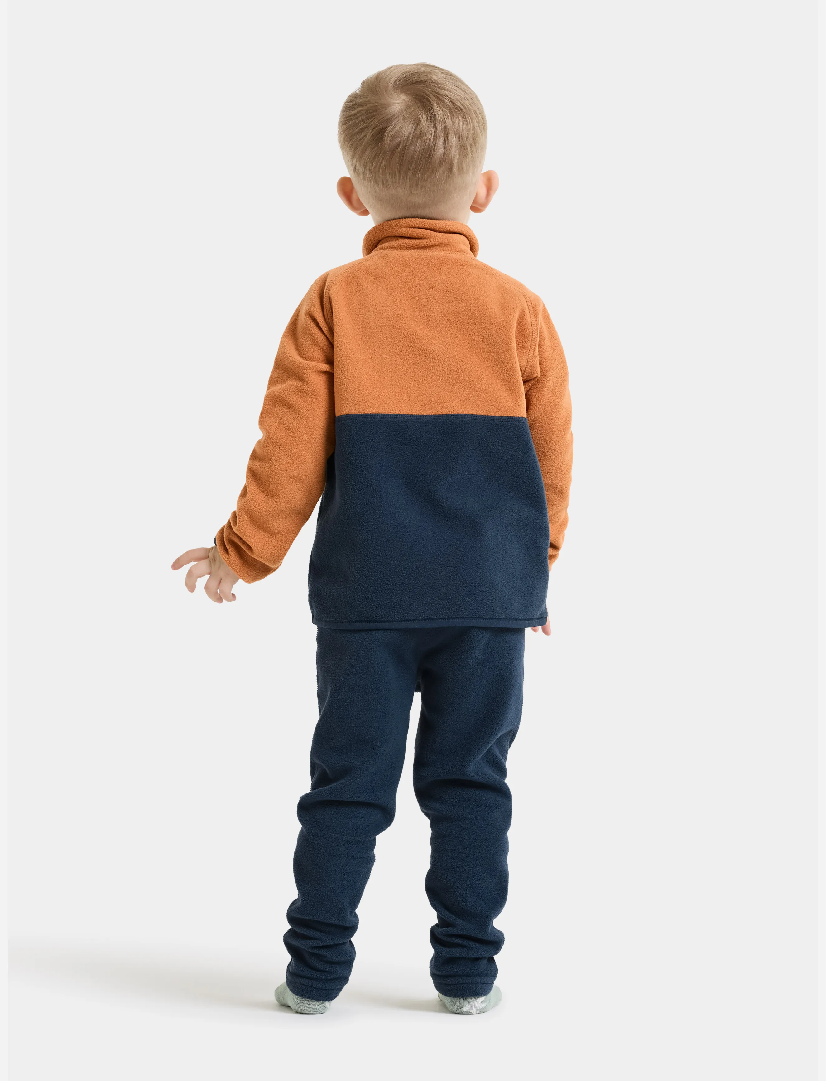 Didriksons Monte Kids Pants 9, Børn, Børne Fleecebukser, Navy, Str: 80