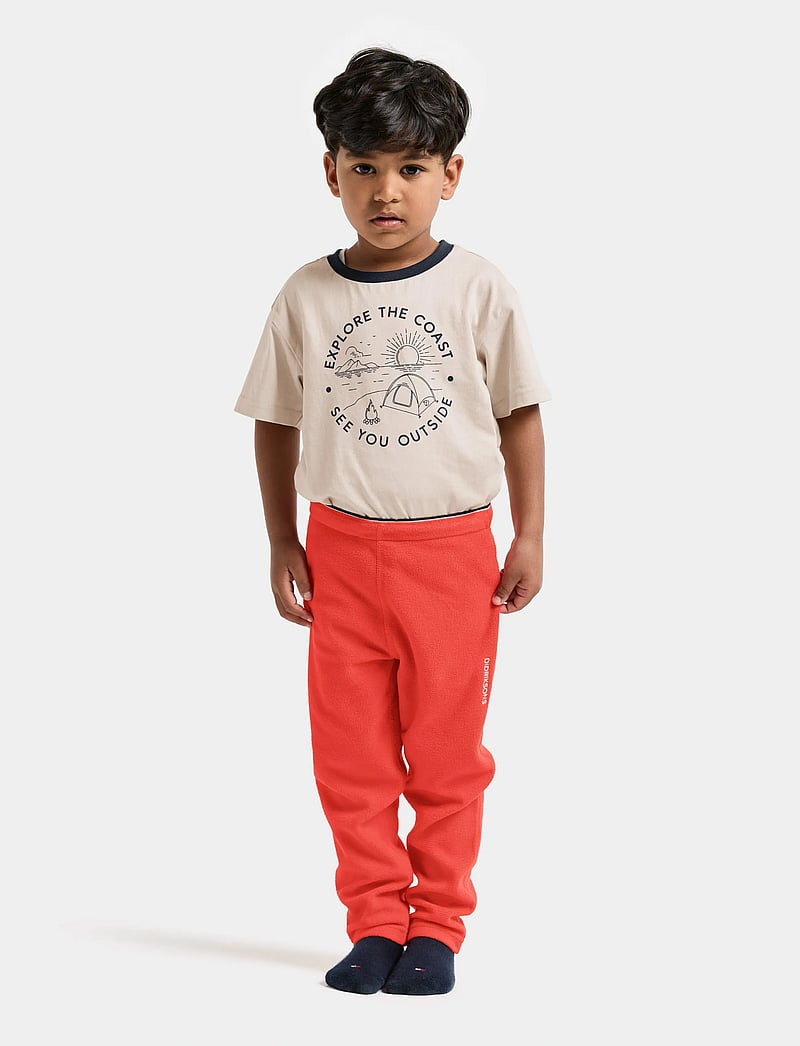 Didriksons - MONTE KIDS PANTS 9 - joggings - paprika - 3