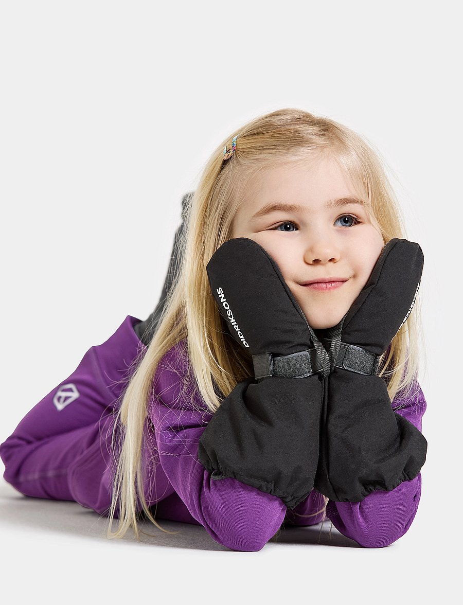 Didriksons - BIGGLES MITTEN 7 - regnvantar - black - 2