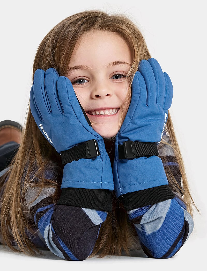 Didriksons - BIGGLES GLOVES 3 - kindad - sapphire blue - 0