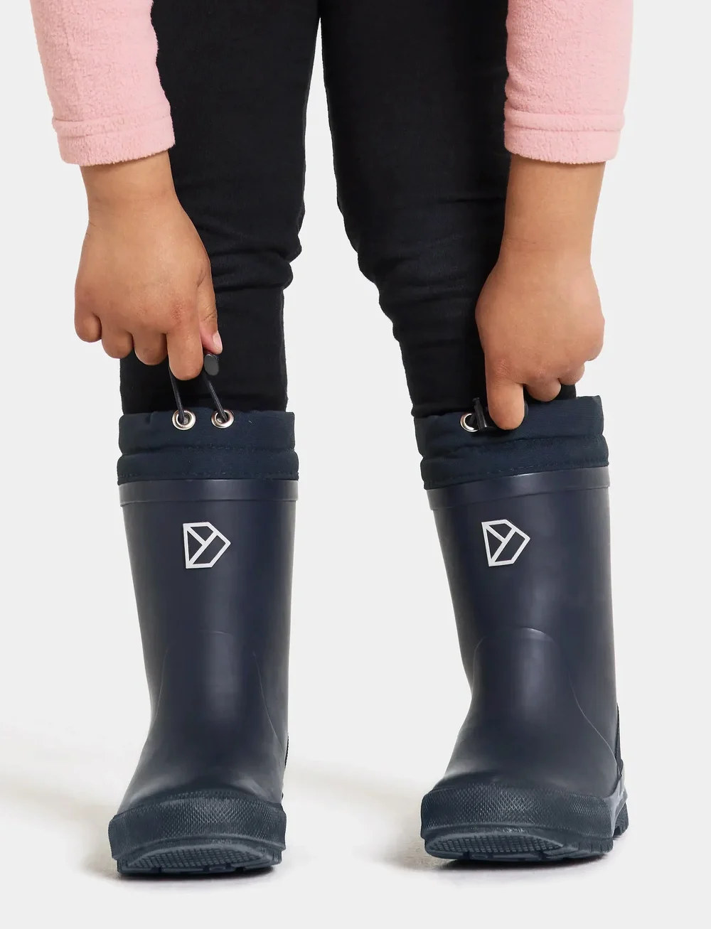 Didriksons - SLUSH KIDS W BOOT - rubberlaarzen met voering - navy - 4