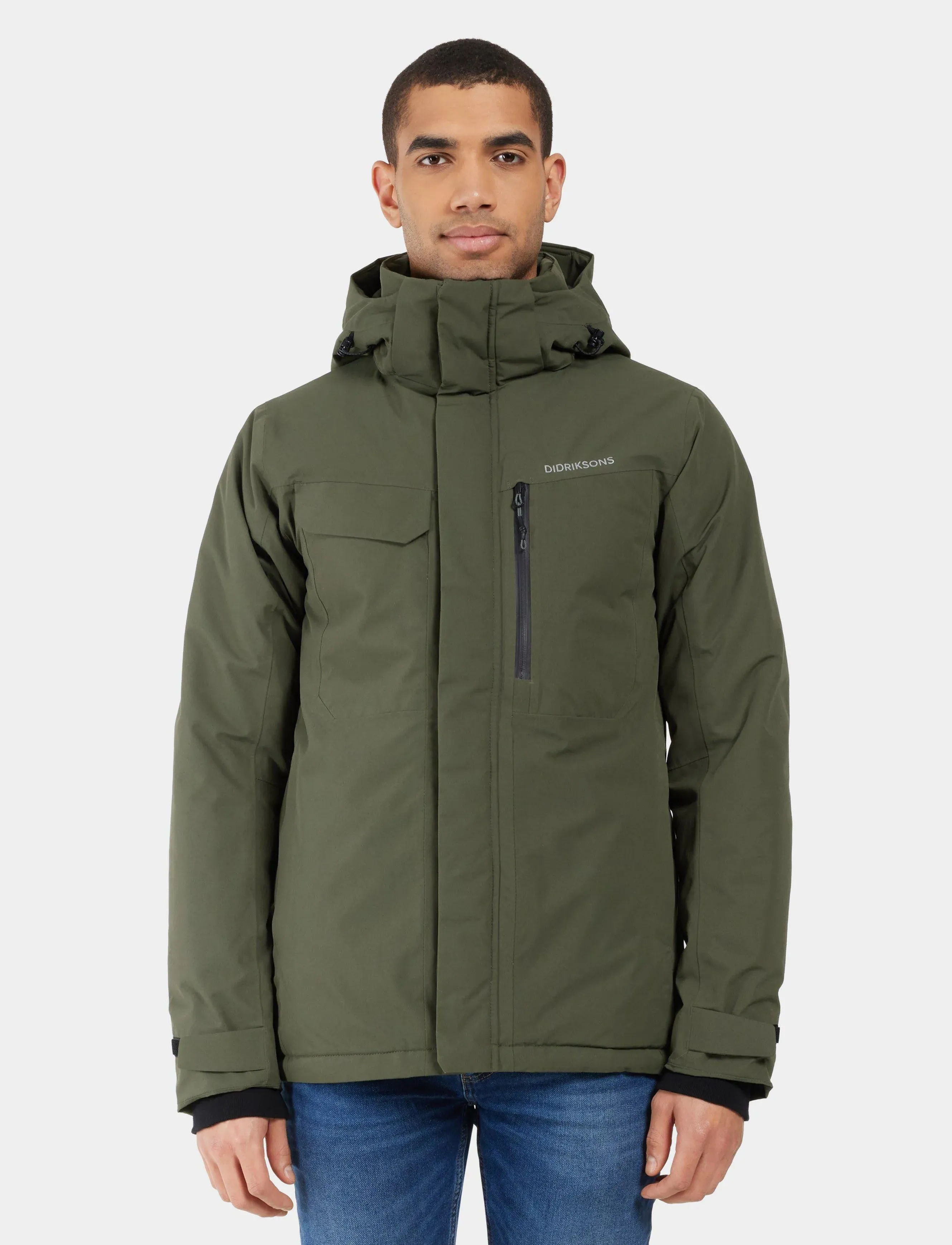 Didriksons Stefan Jacket, XL, Khaki green, Jakker > Parkaer, Herre