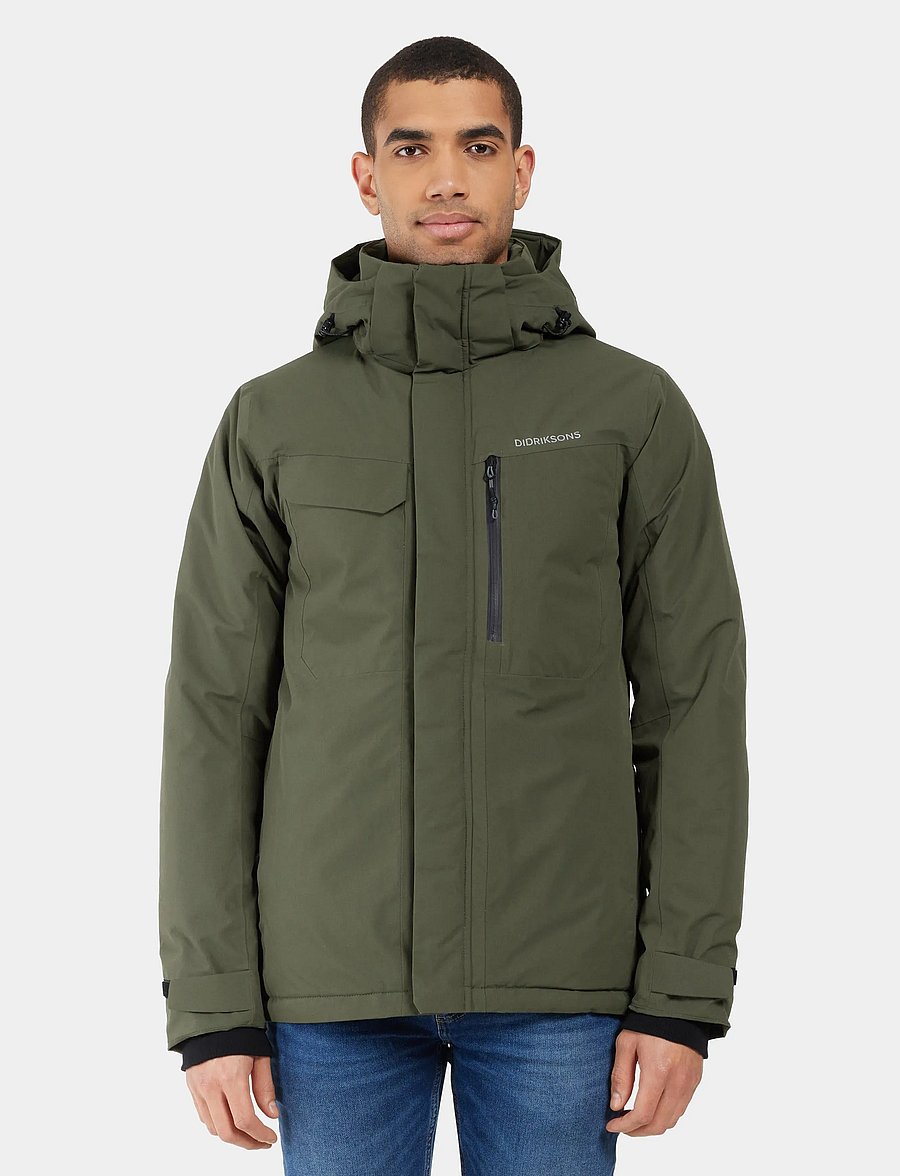 Didriksons - Stefan Jacket - parkasjackor - deep green - 0