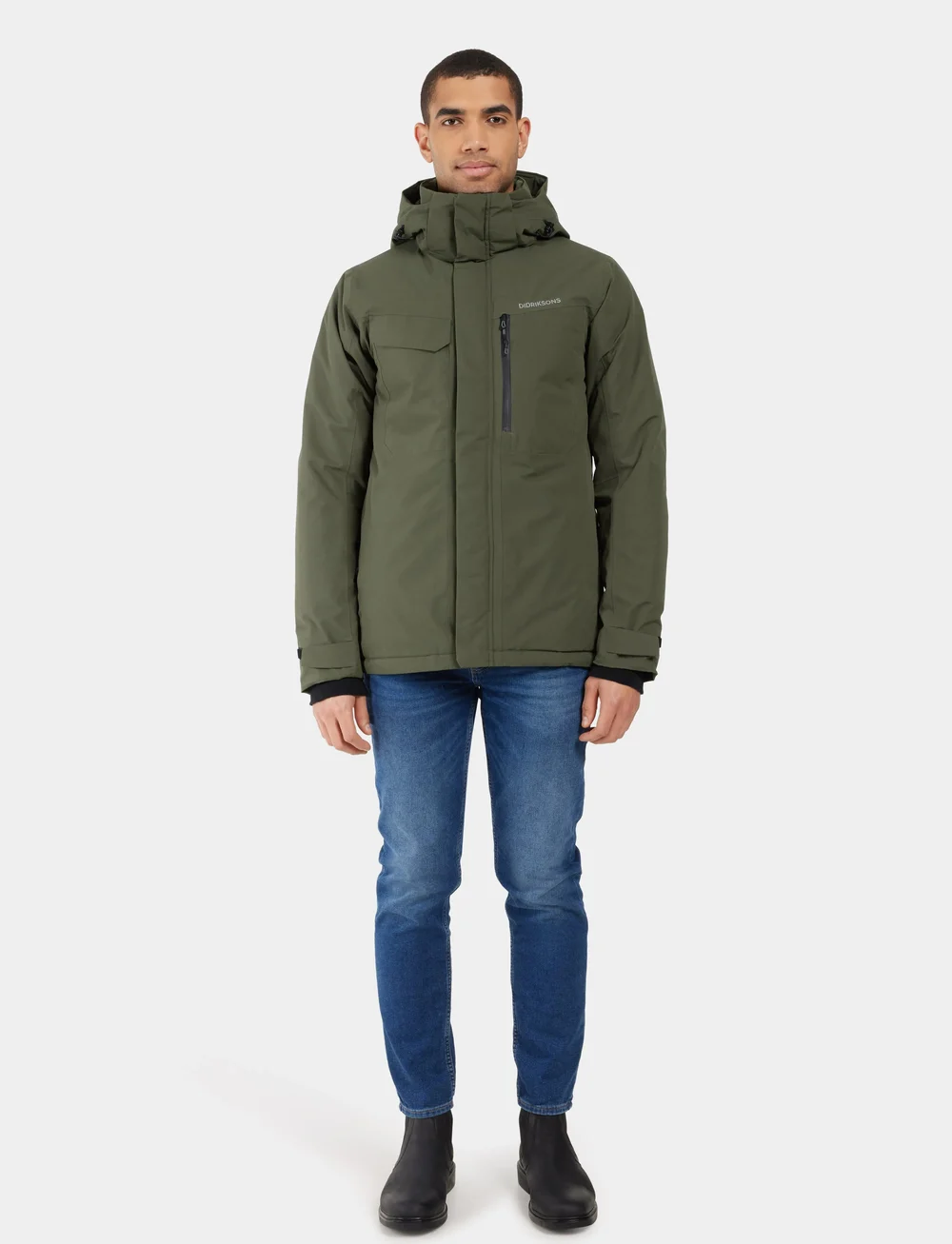 Didriksons - STEFAN USX JKT - vinterjakker - deep green - 3