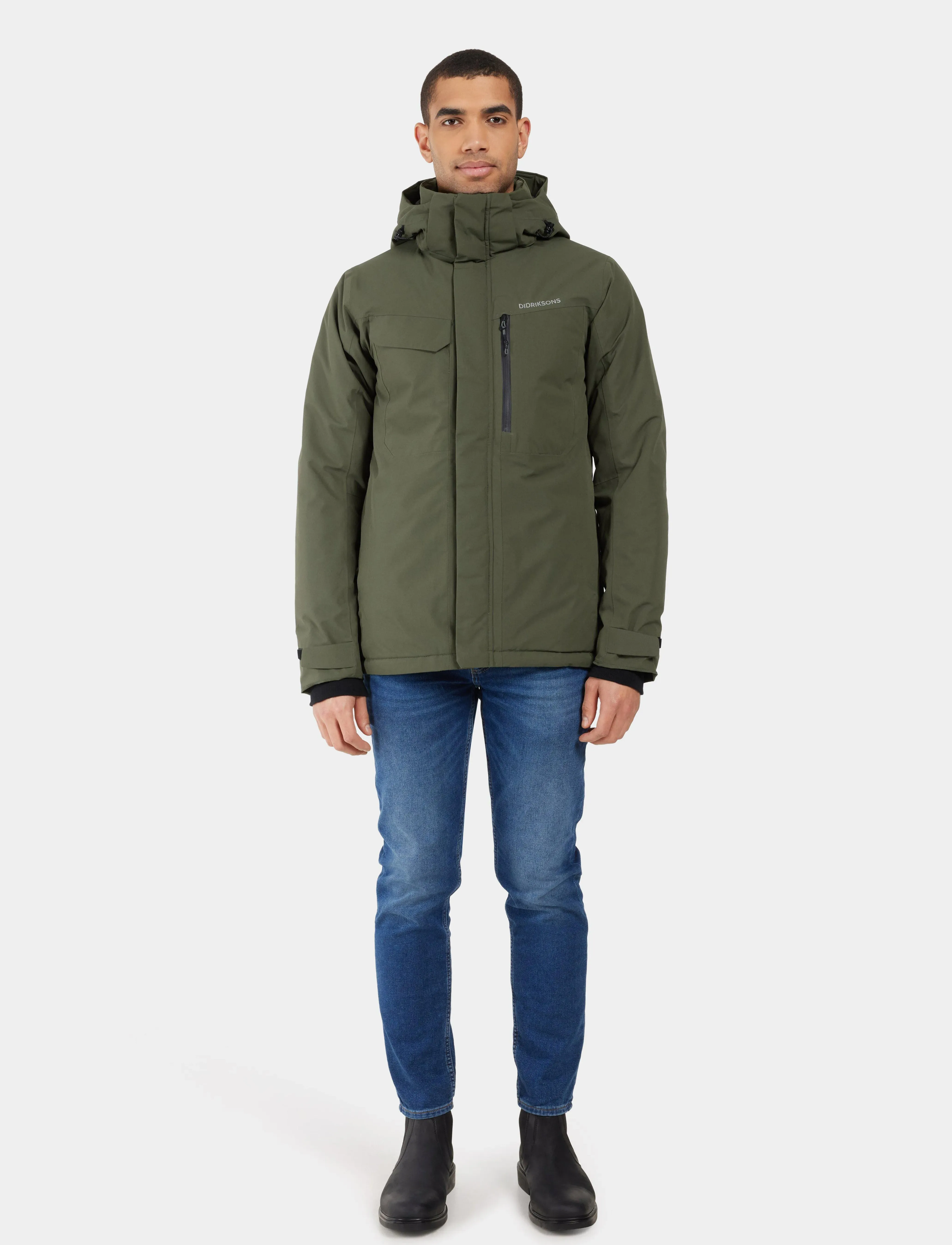 Didriksons - Stefan Jacket - vinterjakker - deep green - 4