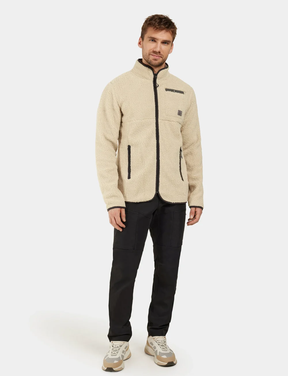 Didriksons - PHOENIX USX FULLZIP - teddytröjor - clay beige - 0