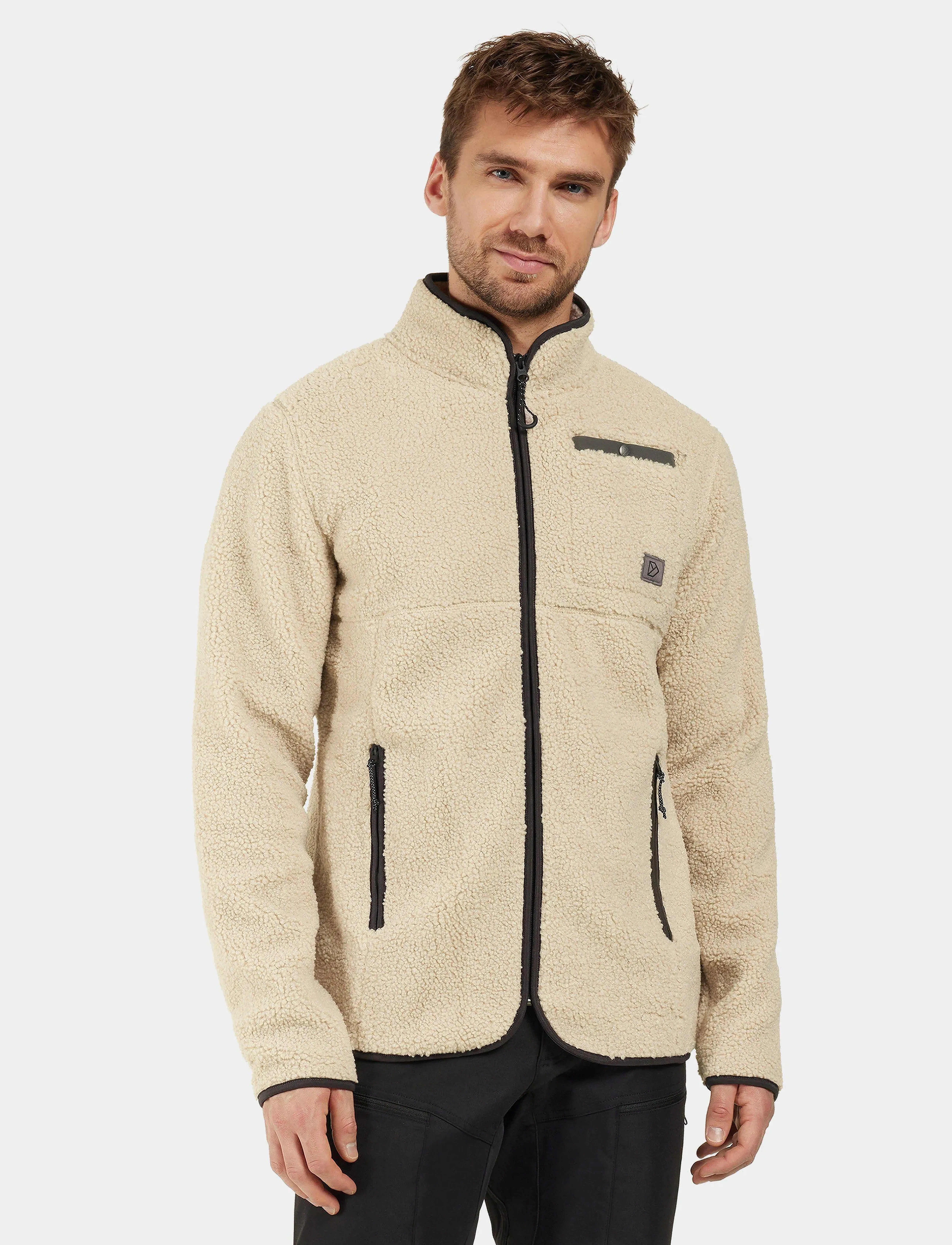 Didriksons - PHOENIX USX FULLZIP - teddy sweaters - clay beige - 4