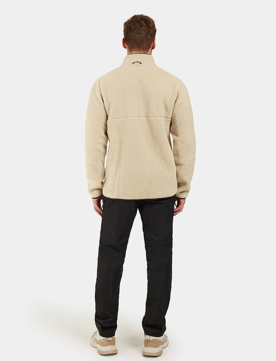 Didriksons - PHOENIX USX FULLZIP - teddy-pullover - clay beige - 5