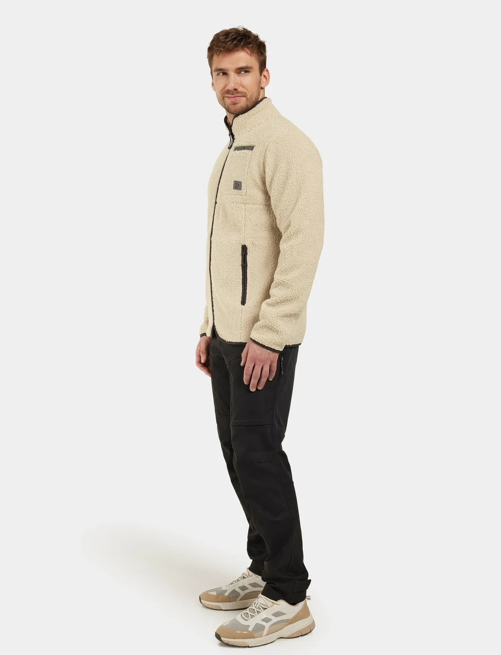 Didriksons - PHOENIX USX FULLZIP - teddytröjor - clay beige - 5