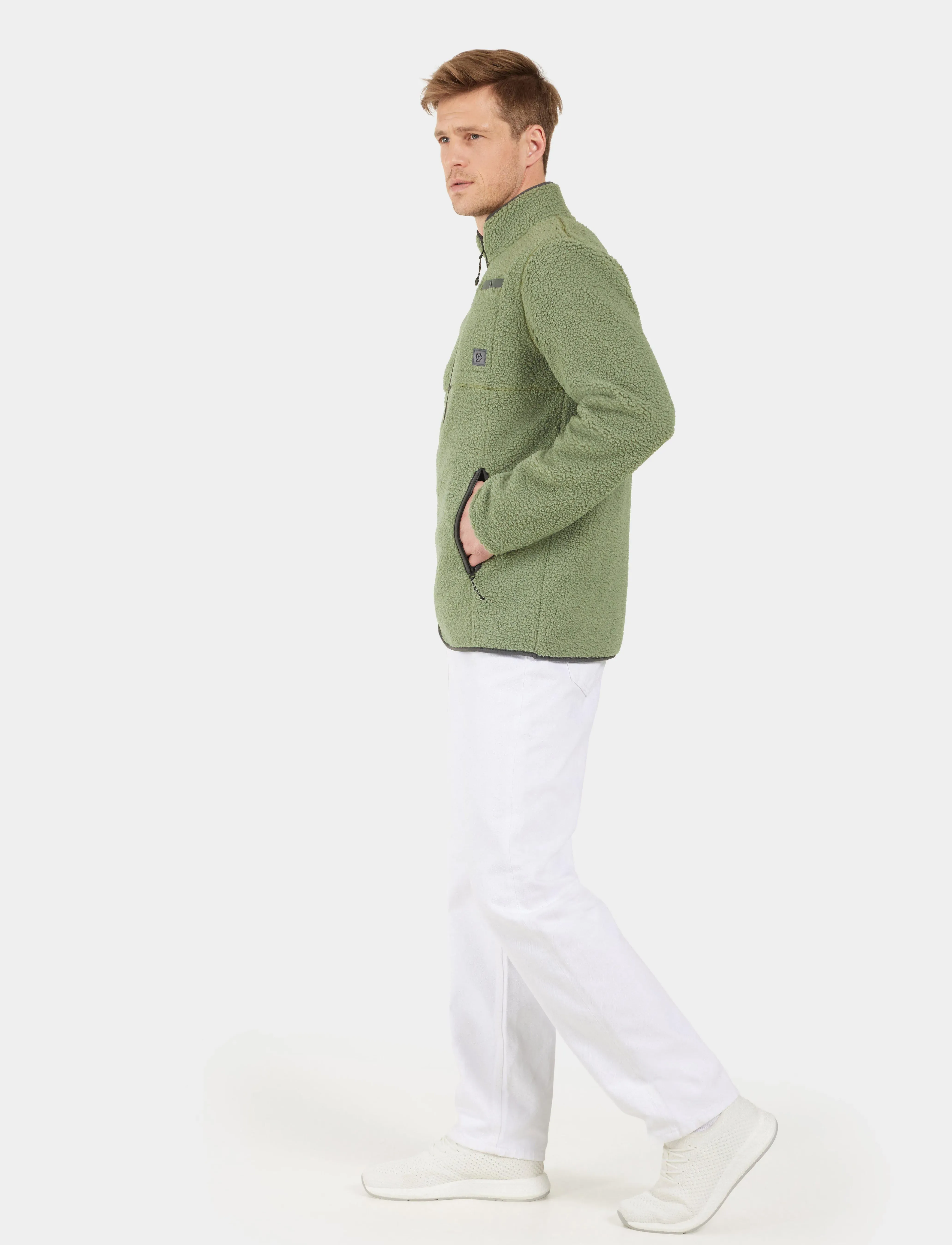 Didriksons - PHOENIX USX FULLZIP - fleece-pullover - light moss - 5