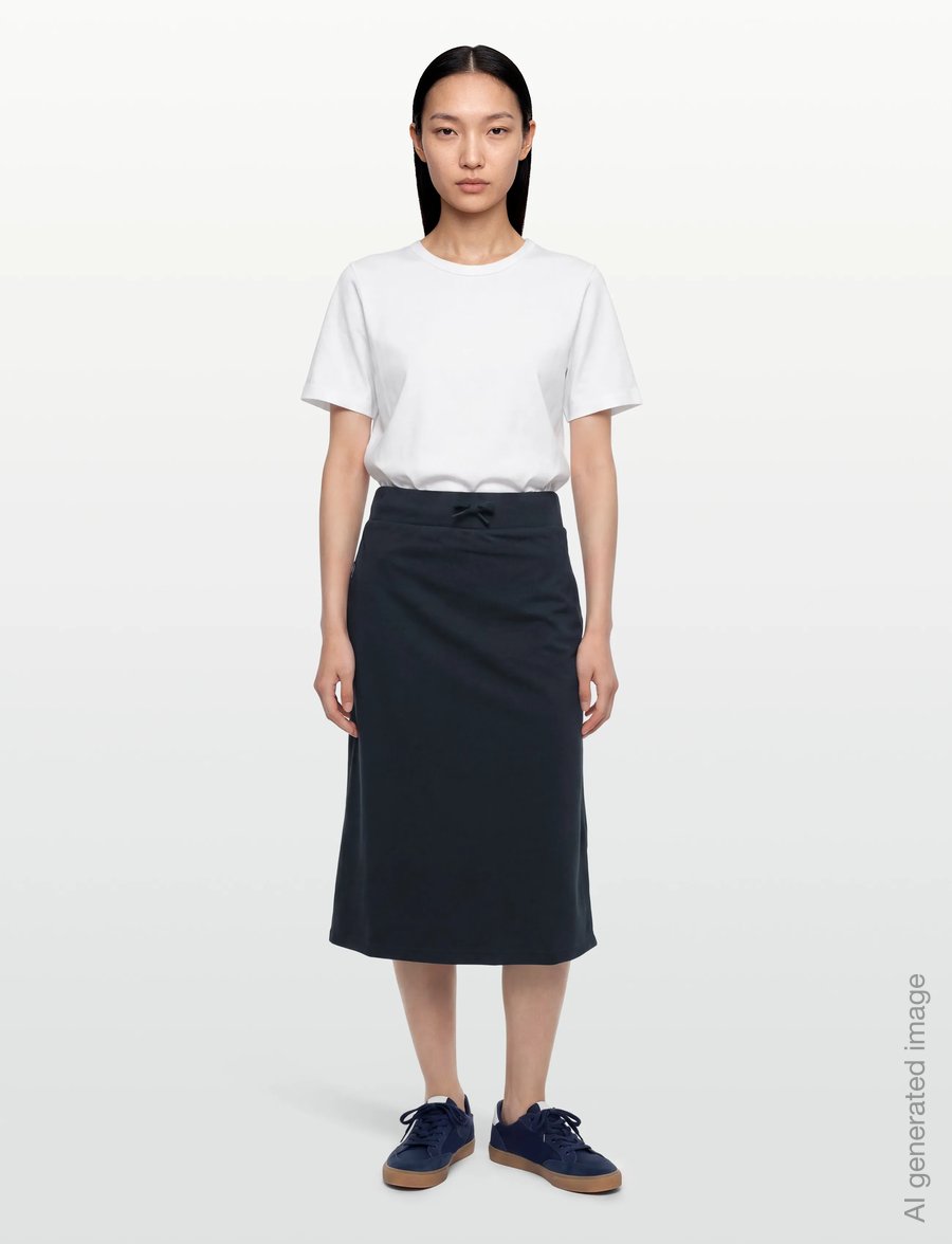 Didriksons - RESÖ WNS SKIRT - midi nederdele - navy - 0