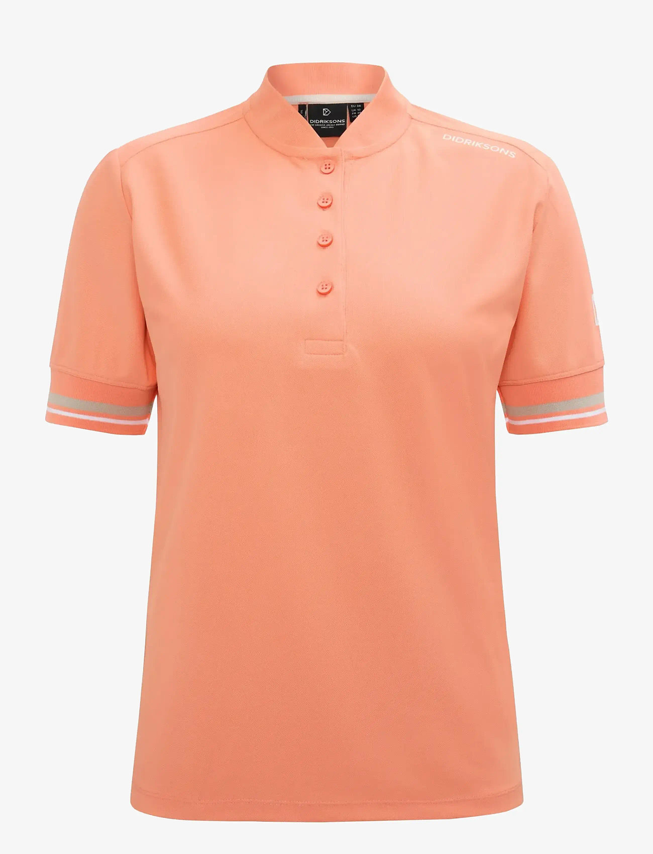 Didriksons - PATTY WNS POLO - t-shirts - clay pink - 1