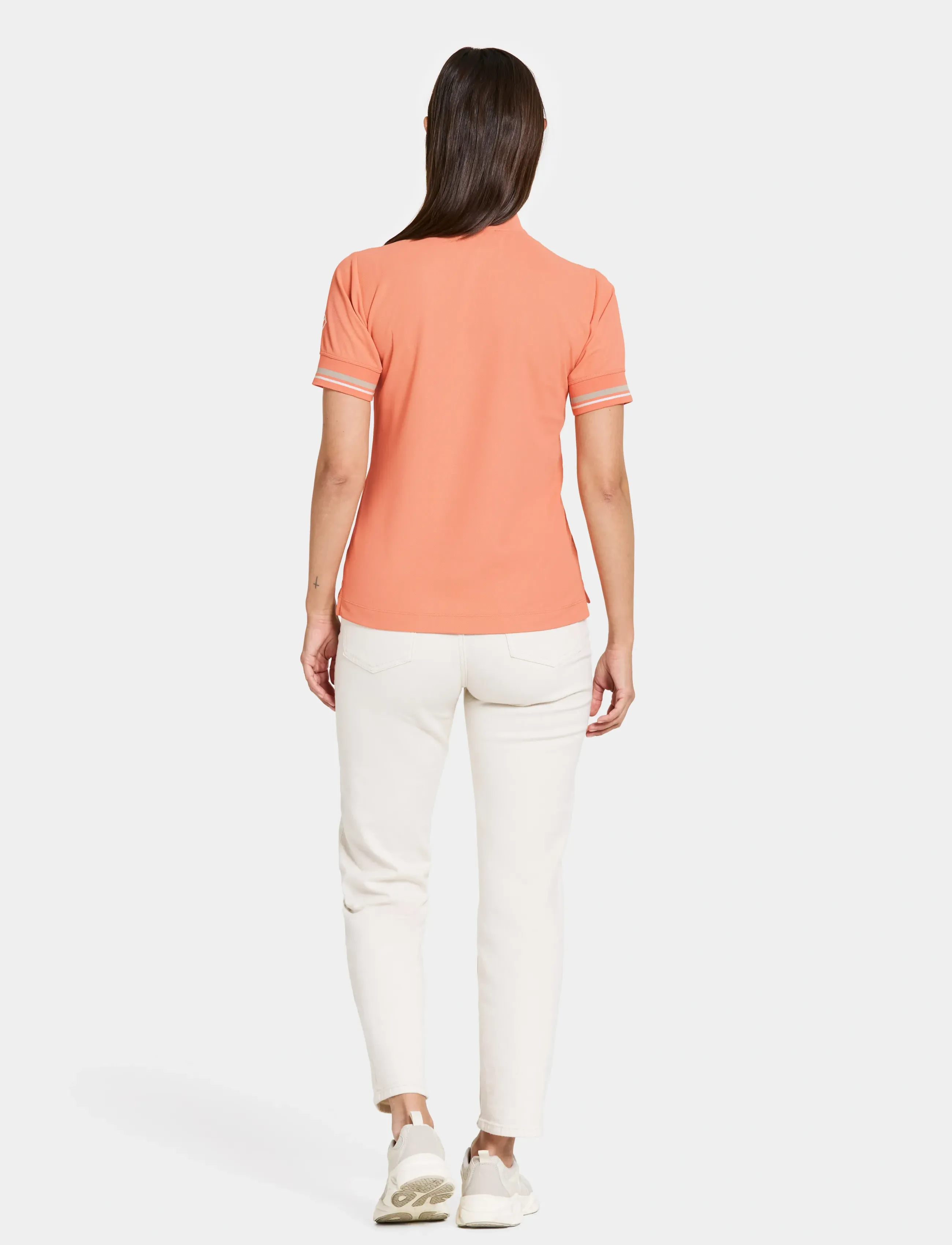 Didriksons - PATTY WNS POLO - t-shirts - clay pink - 3