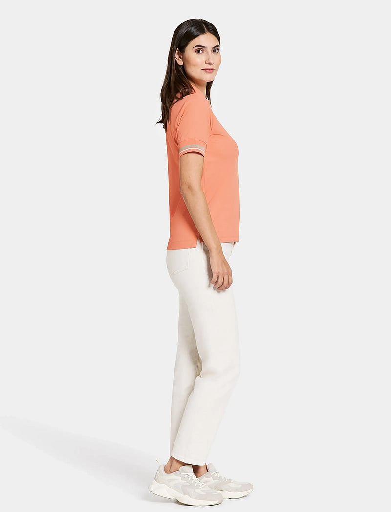 Didriksons - PATTY WNS POLO - t-shirts - clay pink - 5