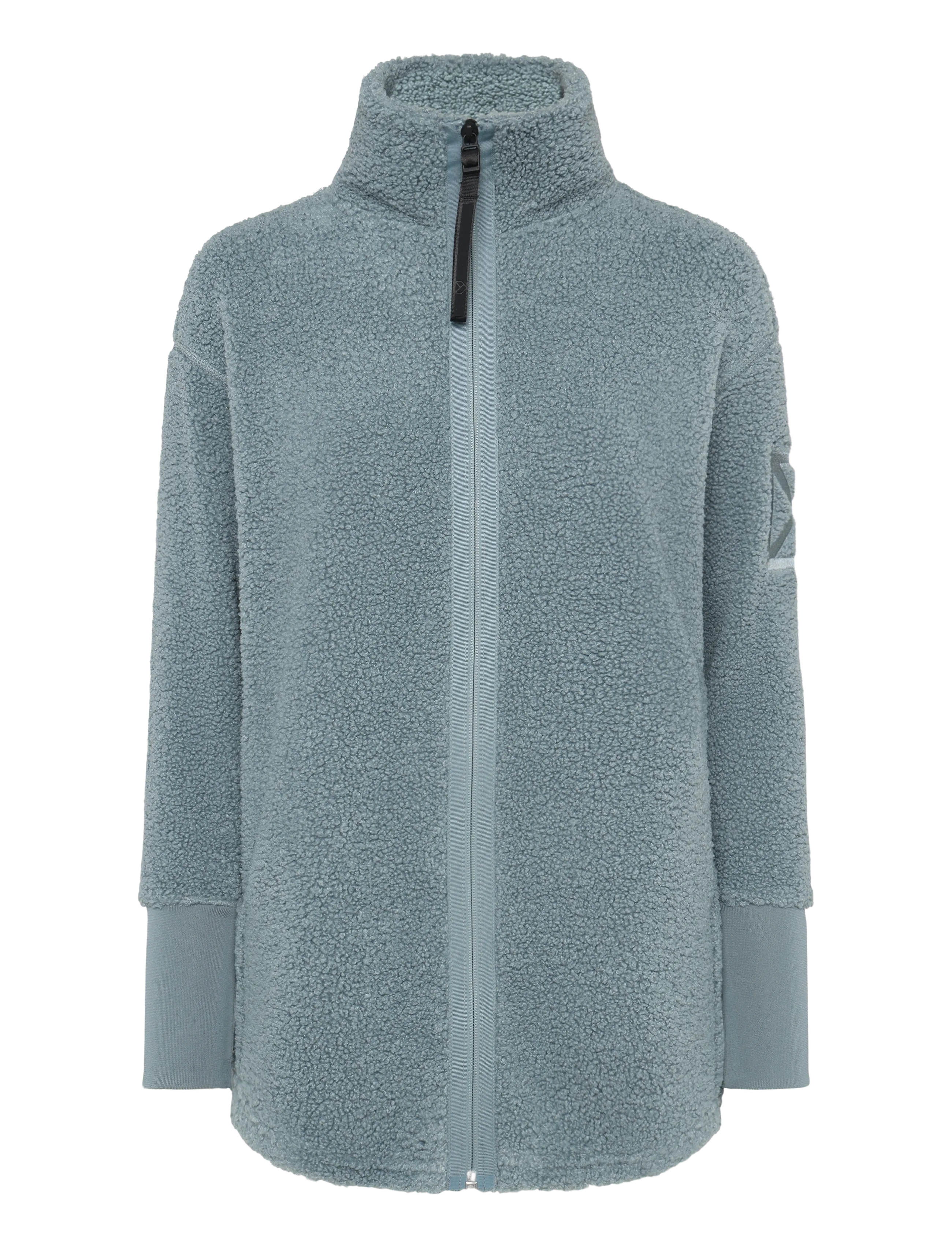 Didriksons Sally Full-Zip - Dressipluusid - FACTORY BLUE / green