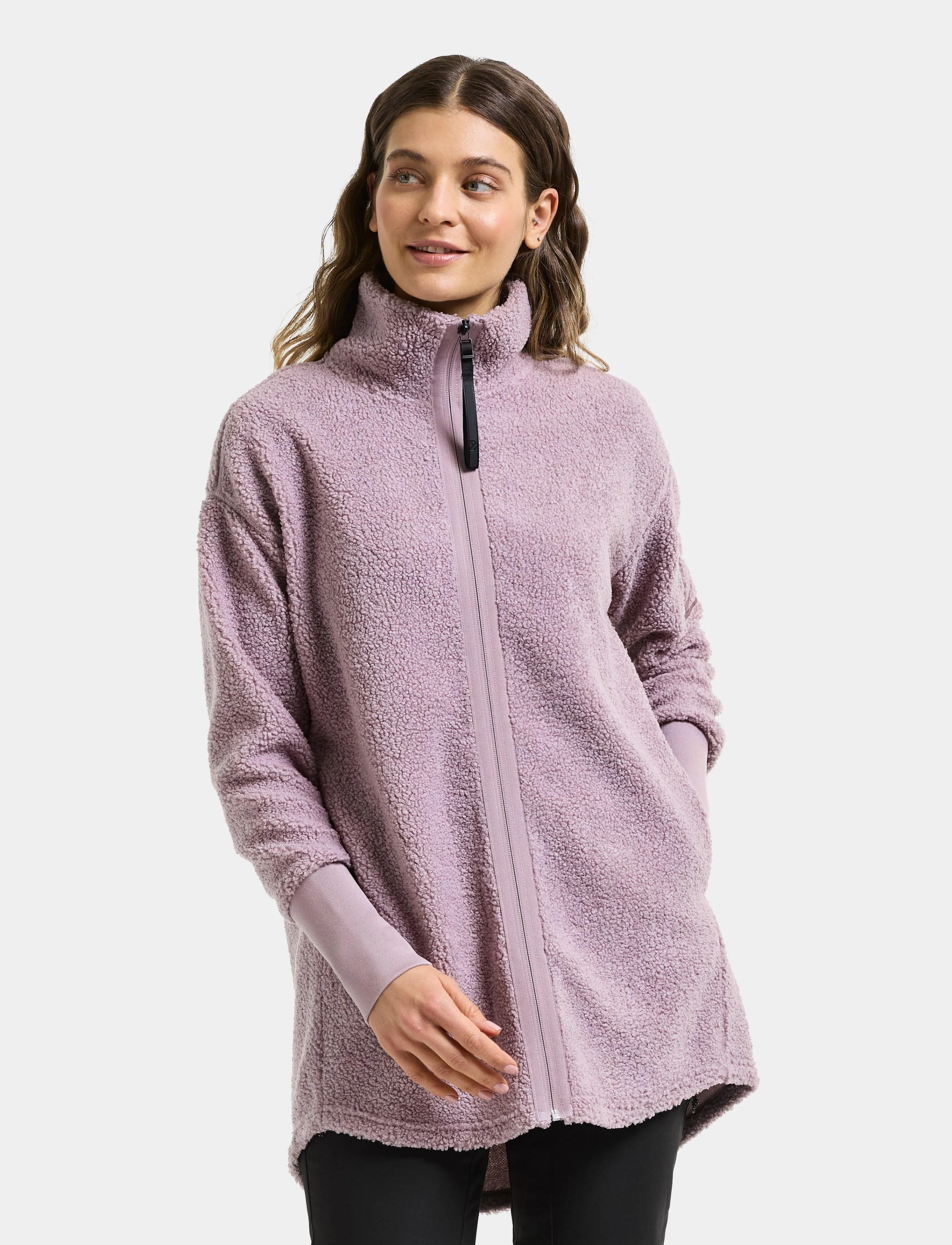 Didriksons Sally Full-Zip, 34, Sport Clothing, Lila - Fleeces & Midlayers, Frauen
