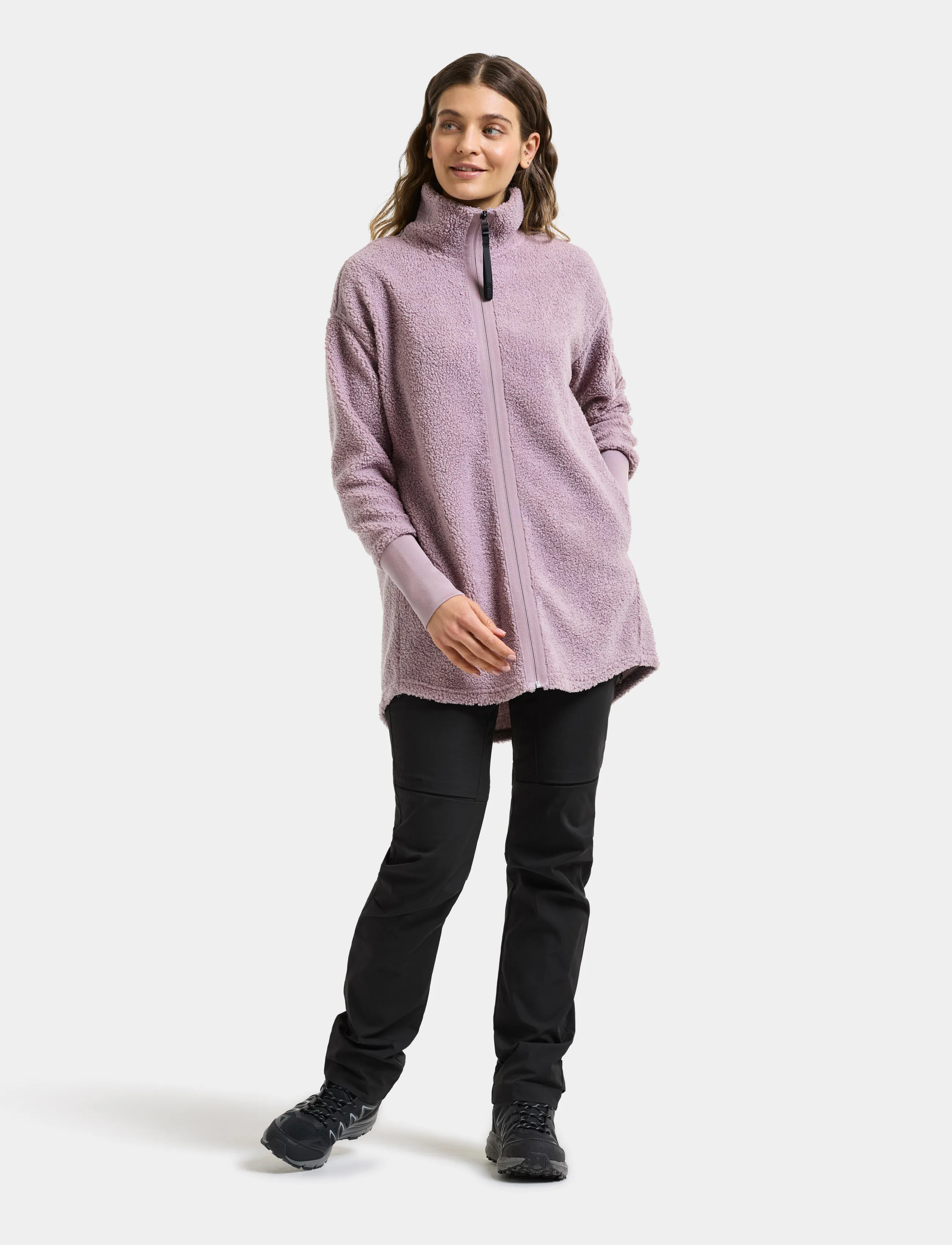 Didriksons - Sally Full-Zip - kampsunid ja vahekihid - lilac haze - 3