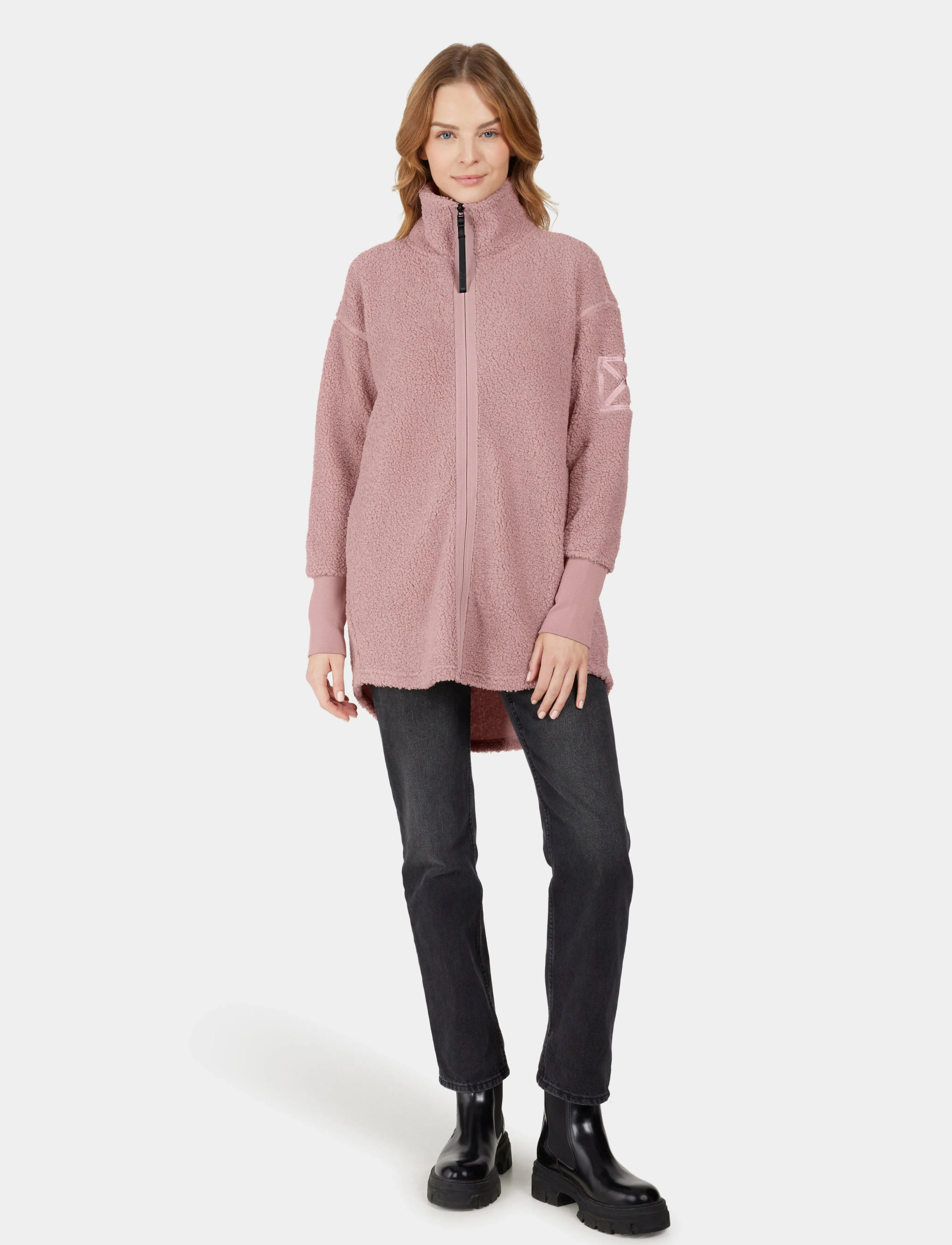Didriksons - SALLY WNS FZ 2 - midlayer-jakker - oyster lilac - 3