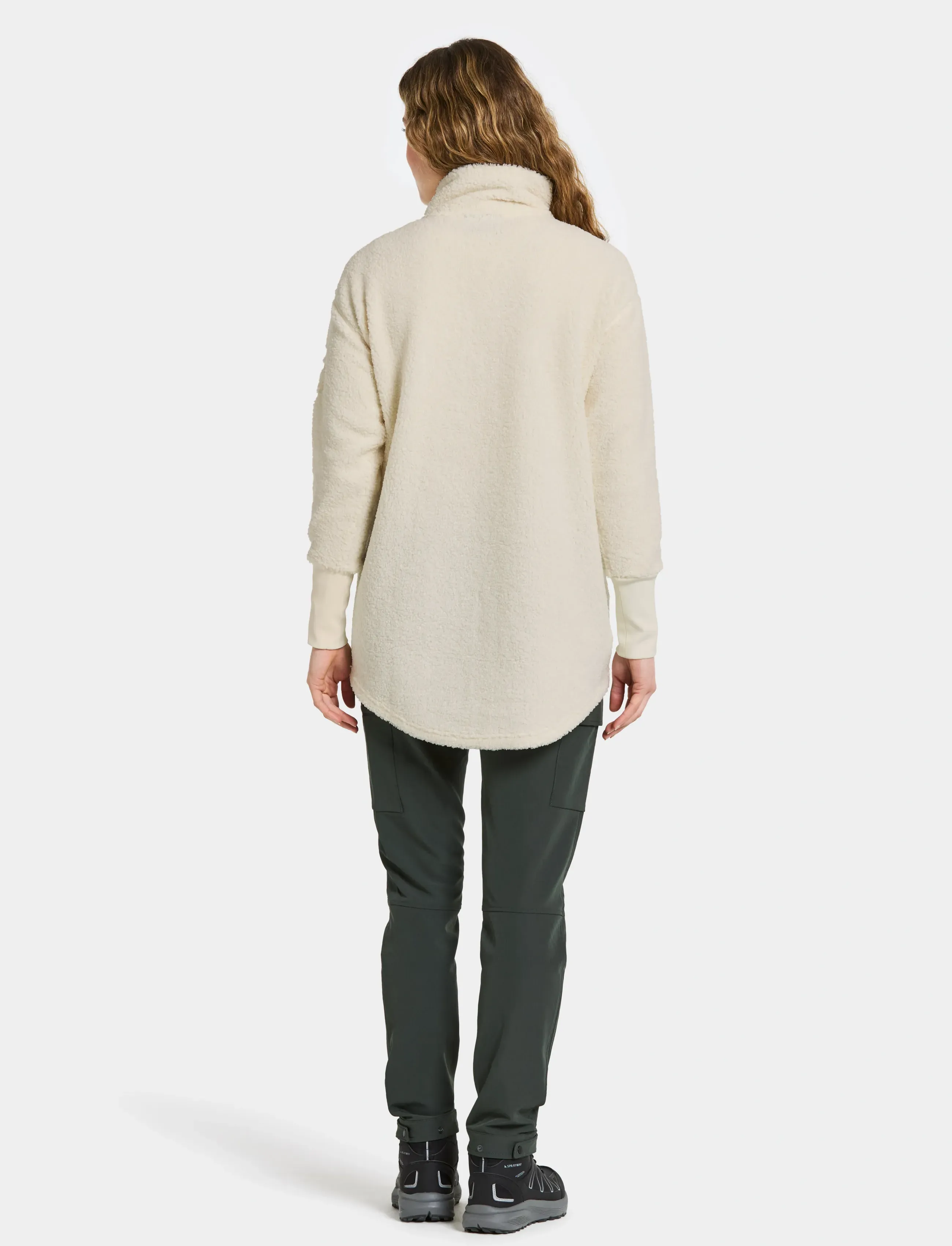 Didriksons Sally Full-Zip, 34, Cream, Sport Clothing > Sport Fleeces & Midlayers, Dame