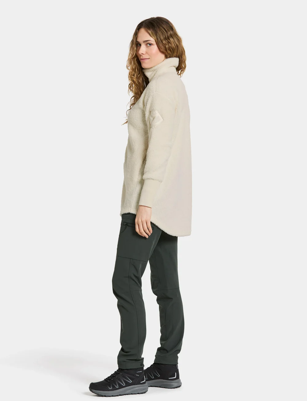 Didriksons - SALLY WNS FZ 2 - fleece og mellemlag - white foam - 5