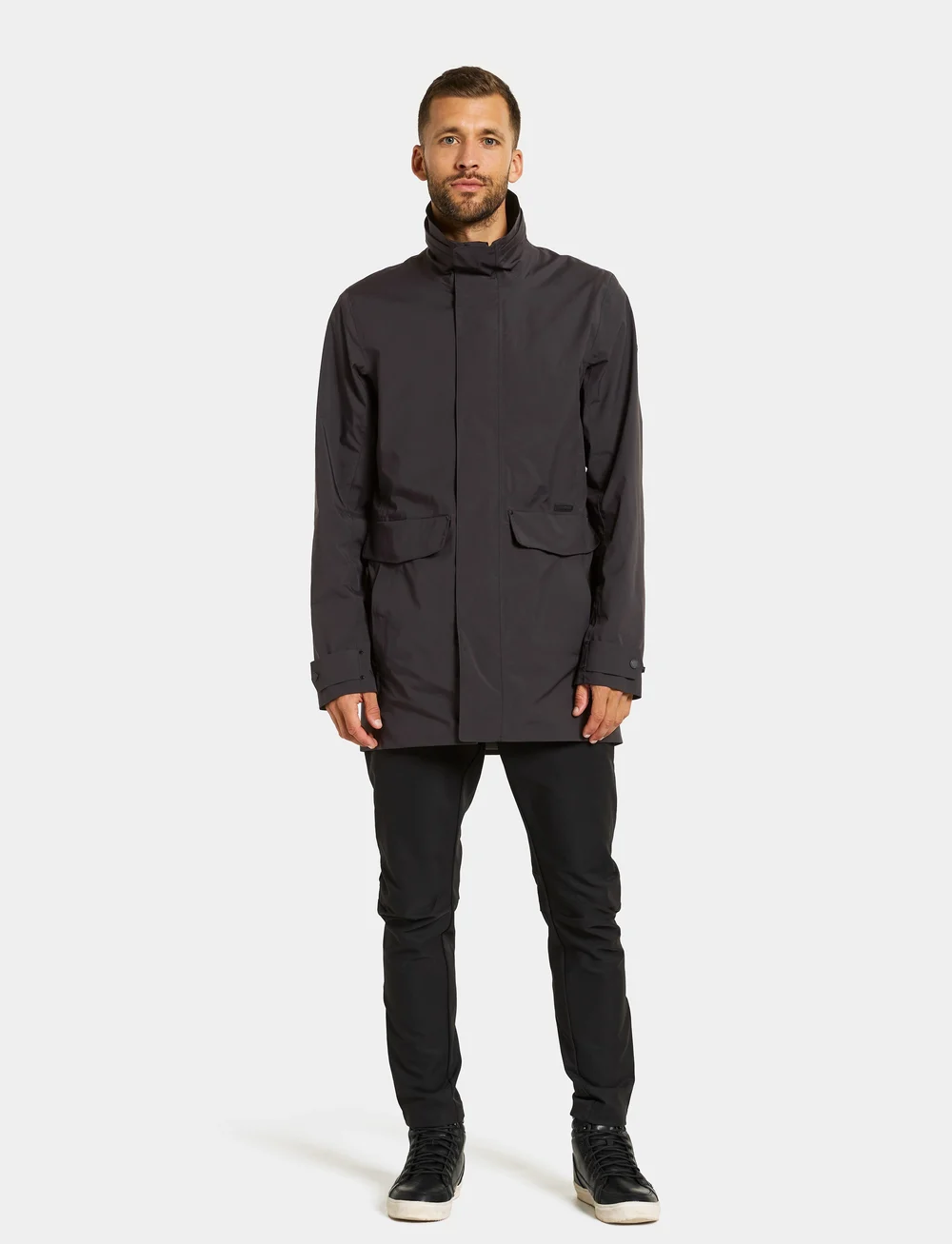Didriksons - HARRY USX PARKA - vinterjakker - black - 3