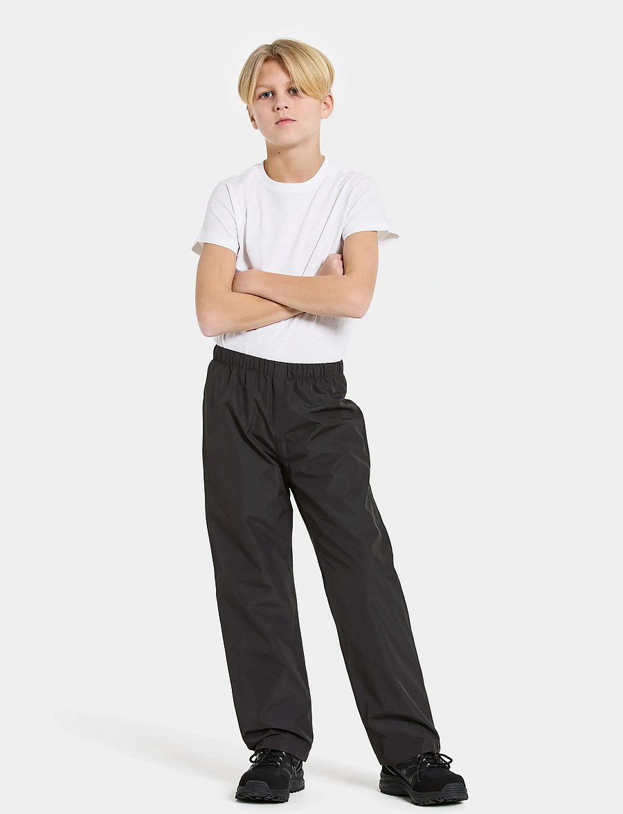 Didriksons - Penta Kids' Pants - shell- & regnbukser - black - 5