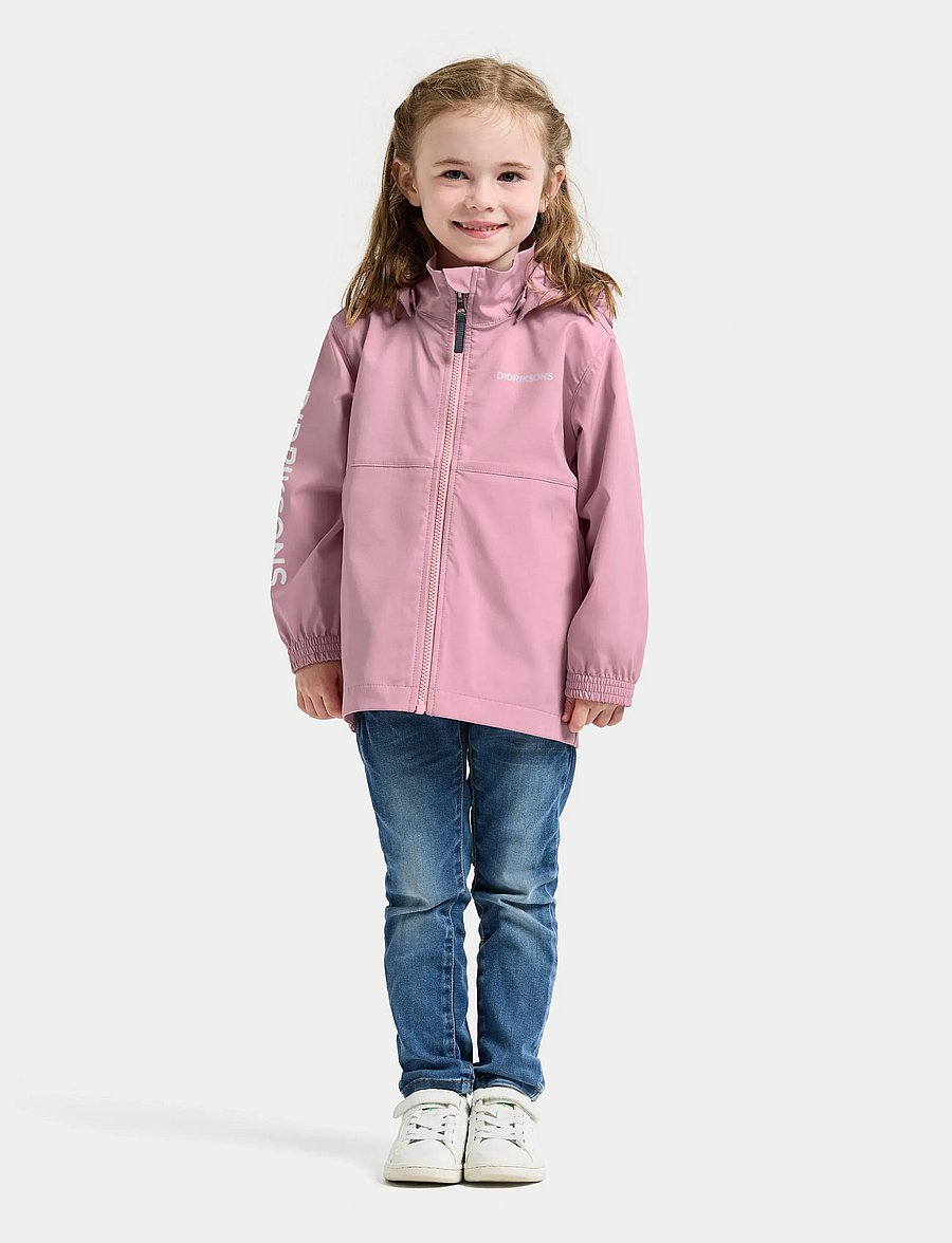 Didriksons - HALLON KIDS JKT - ytterkläder - light heather pink - 3