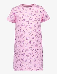 Didriksons - SMULTRON K DRESS - lühikeste varrukatega vabaaja kleidid - doodle orchid pink - 0