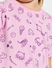 Didriksons - SMULTRON K DRESS - kortärmade vardagsklänningar - doodle orchid pink - 8