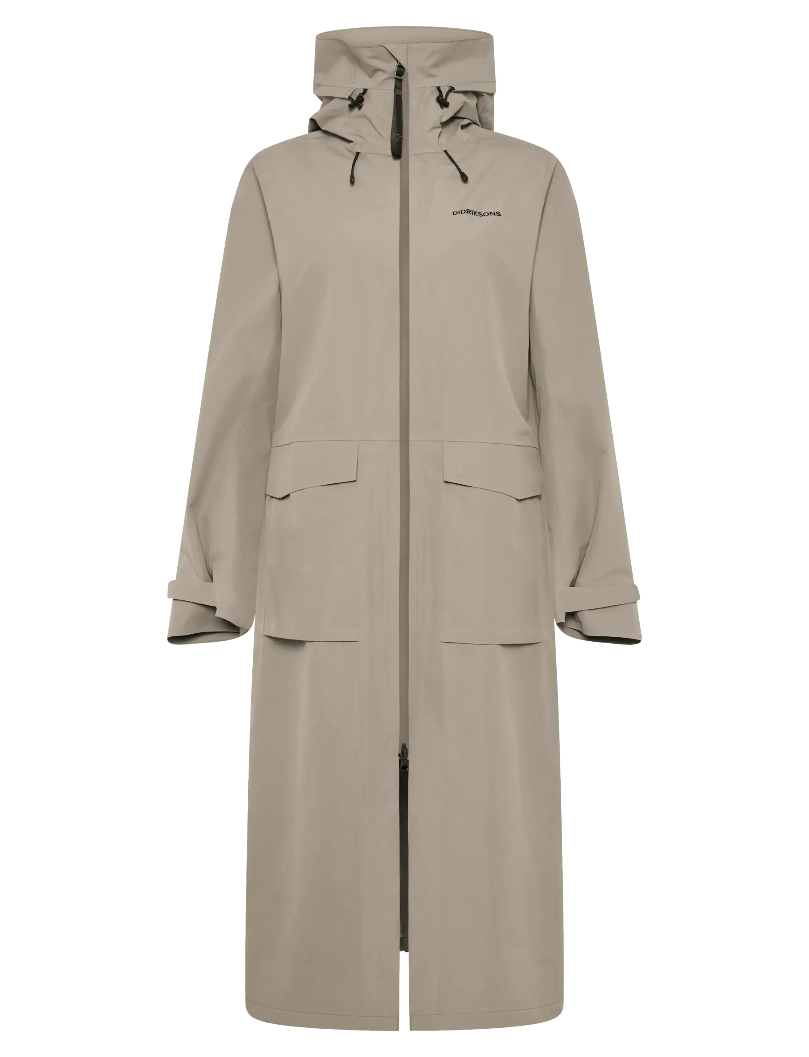 Didriksons NADJA WNS PARKA L 4 - Overtøj - ASH BROWN / beige