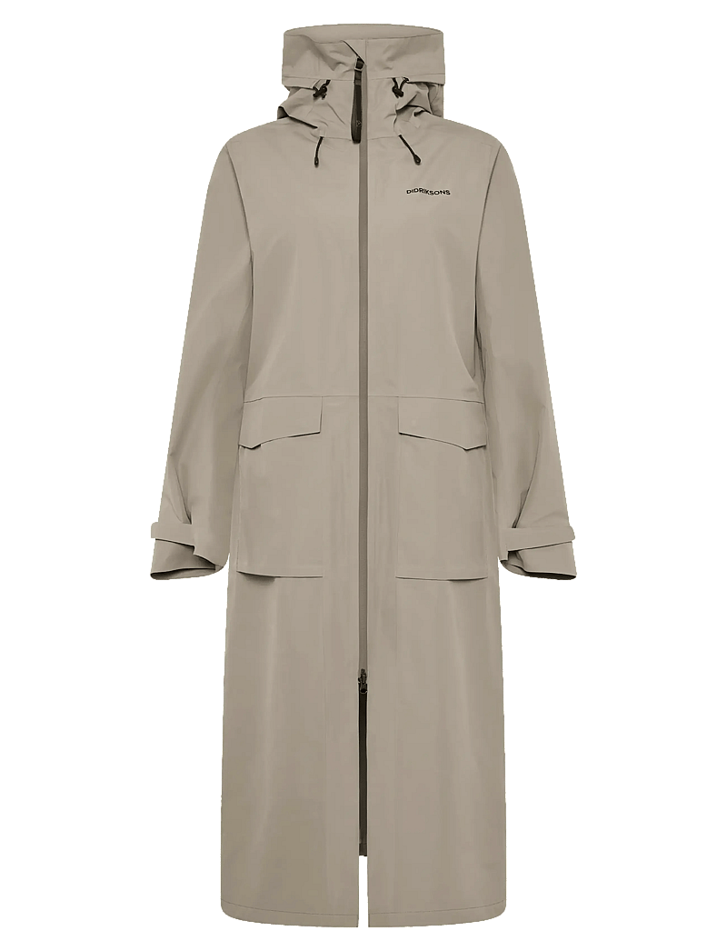 Didriksons - Nadja Parka Long - outdoor - ash brown - 1
