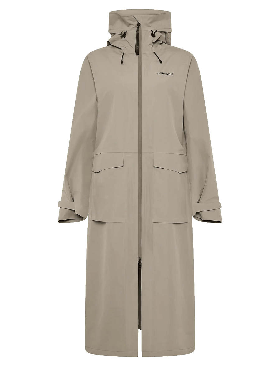 Didriksons - Nadja Parka Long - ytterkläder - ash brown - 1