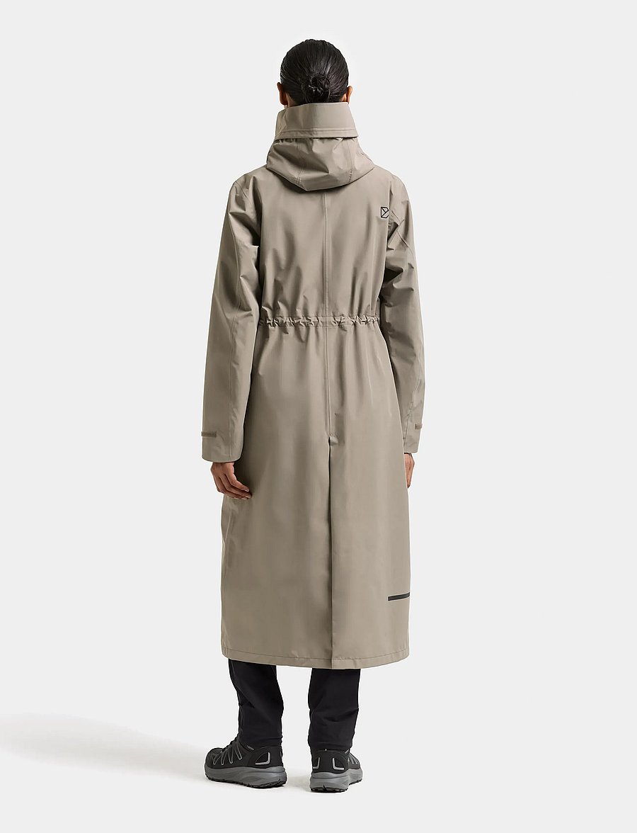 Didriksons - Nadja Parka Long - ytterkläder - ash brown - 4