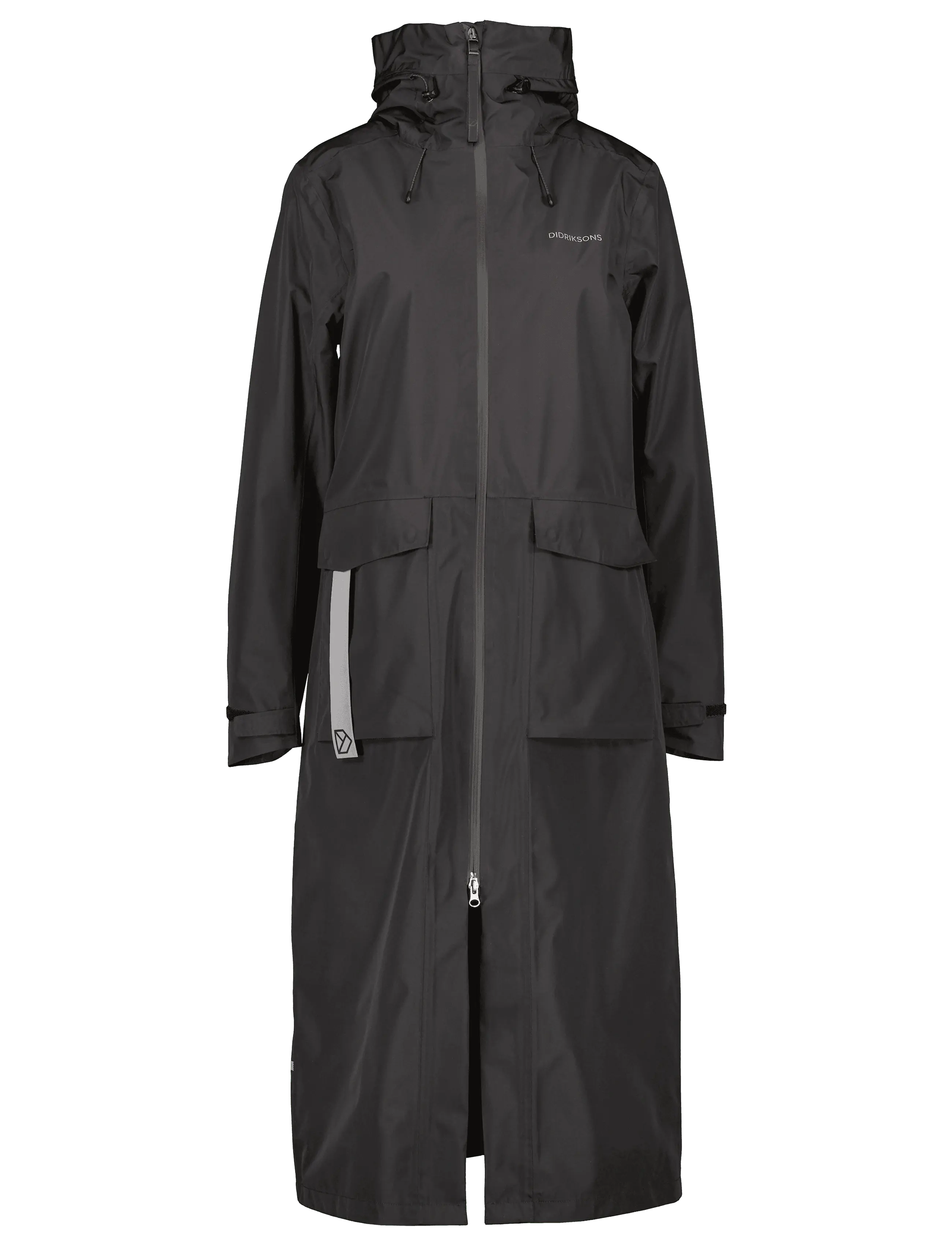 Didriksons Nadja Parka Long - Regnkläder - BLACK / black