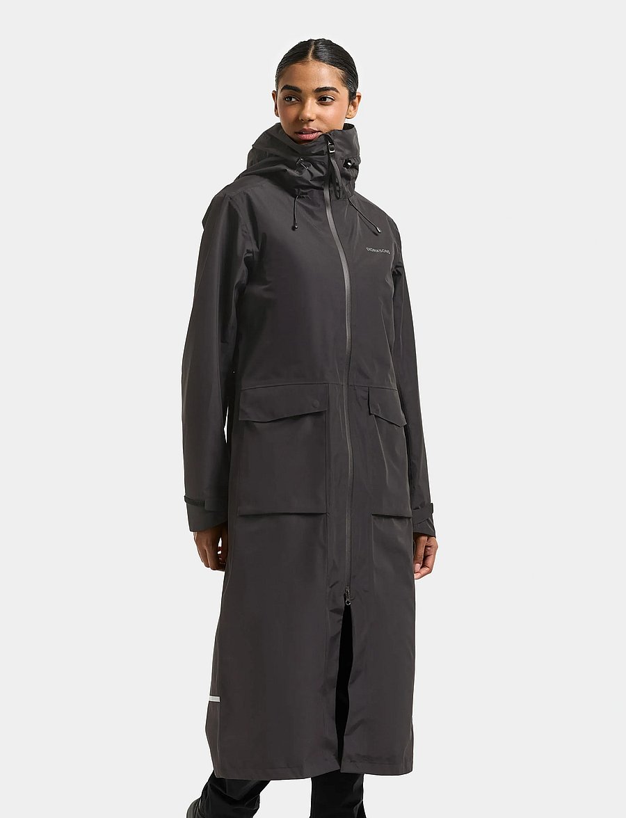 Didriksons - Nadja Parka Long - outdoor - black - 0
